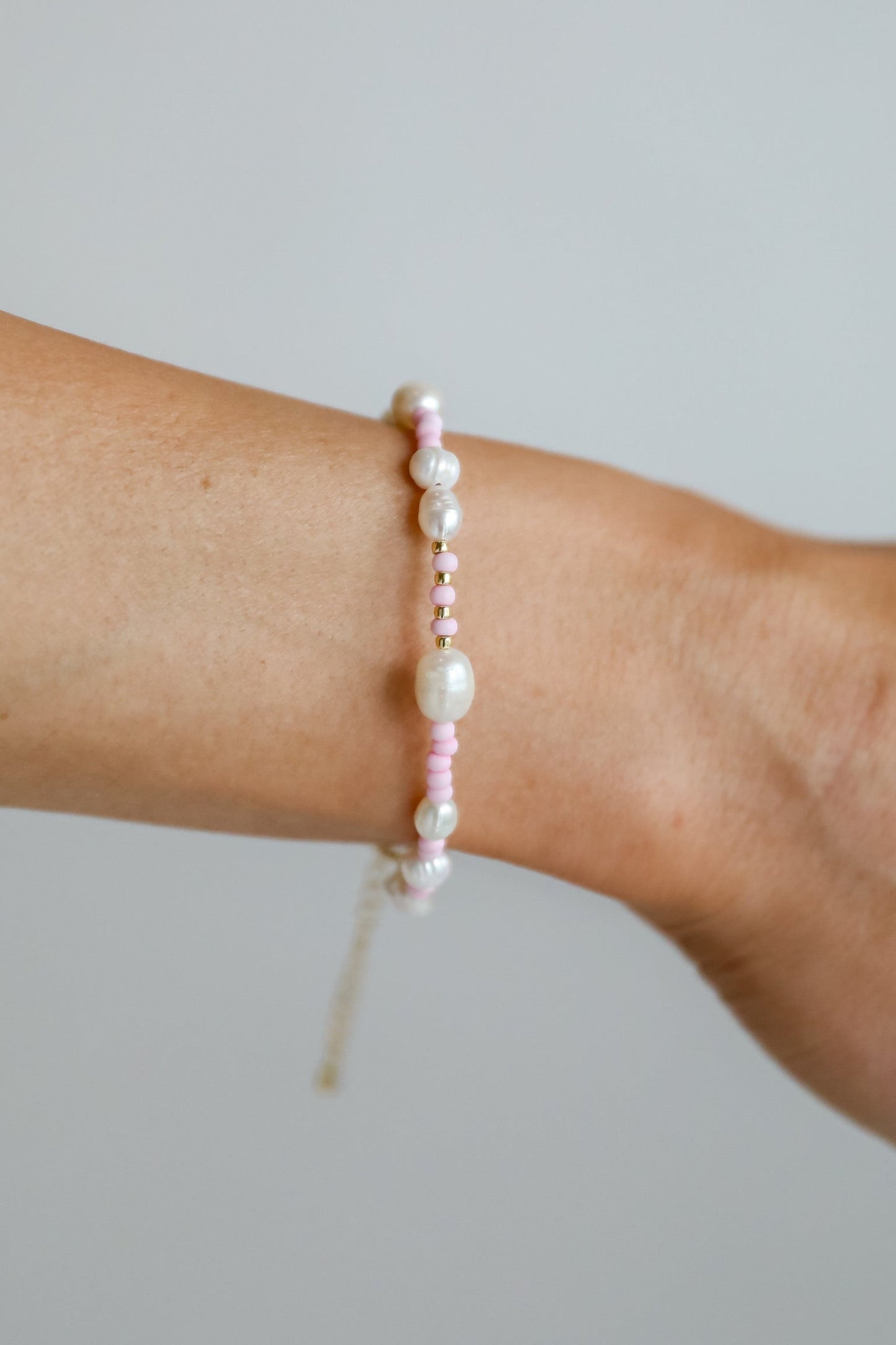 FINAL SALE - Kayla White Beaded Bracelet