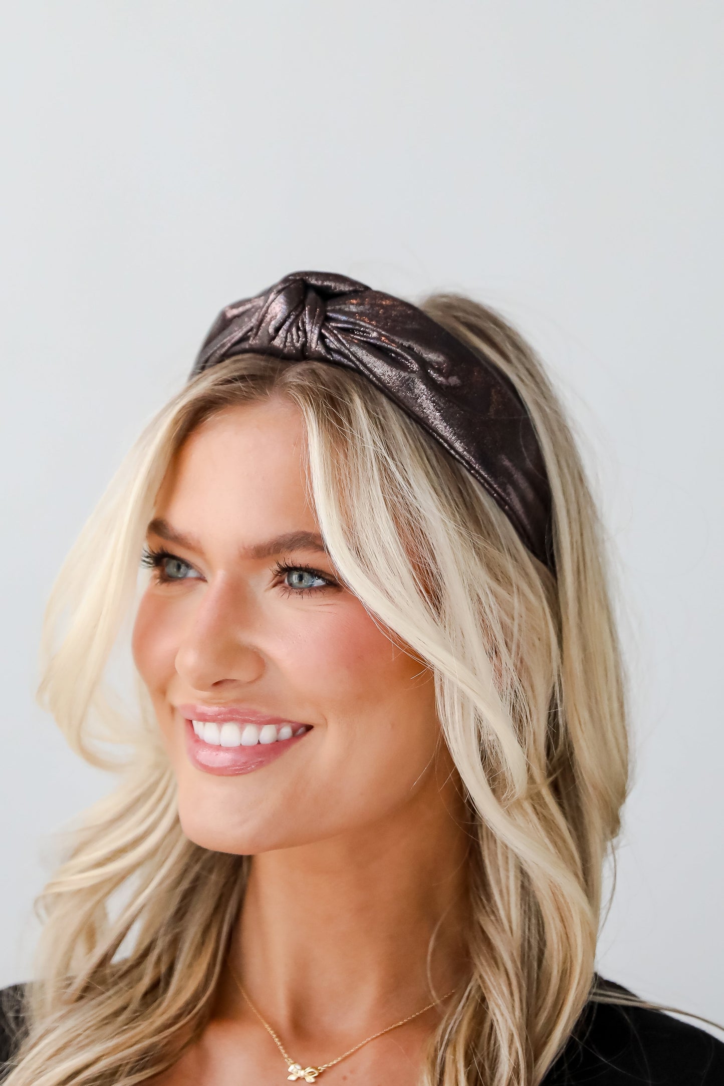 FINAL SALE - Glittering Element Metallic Knotted Headband