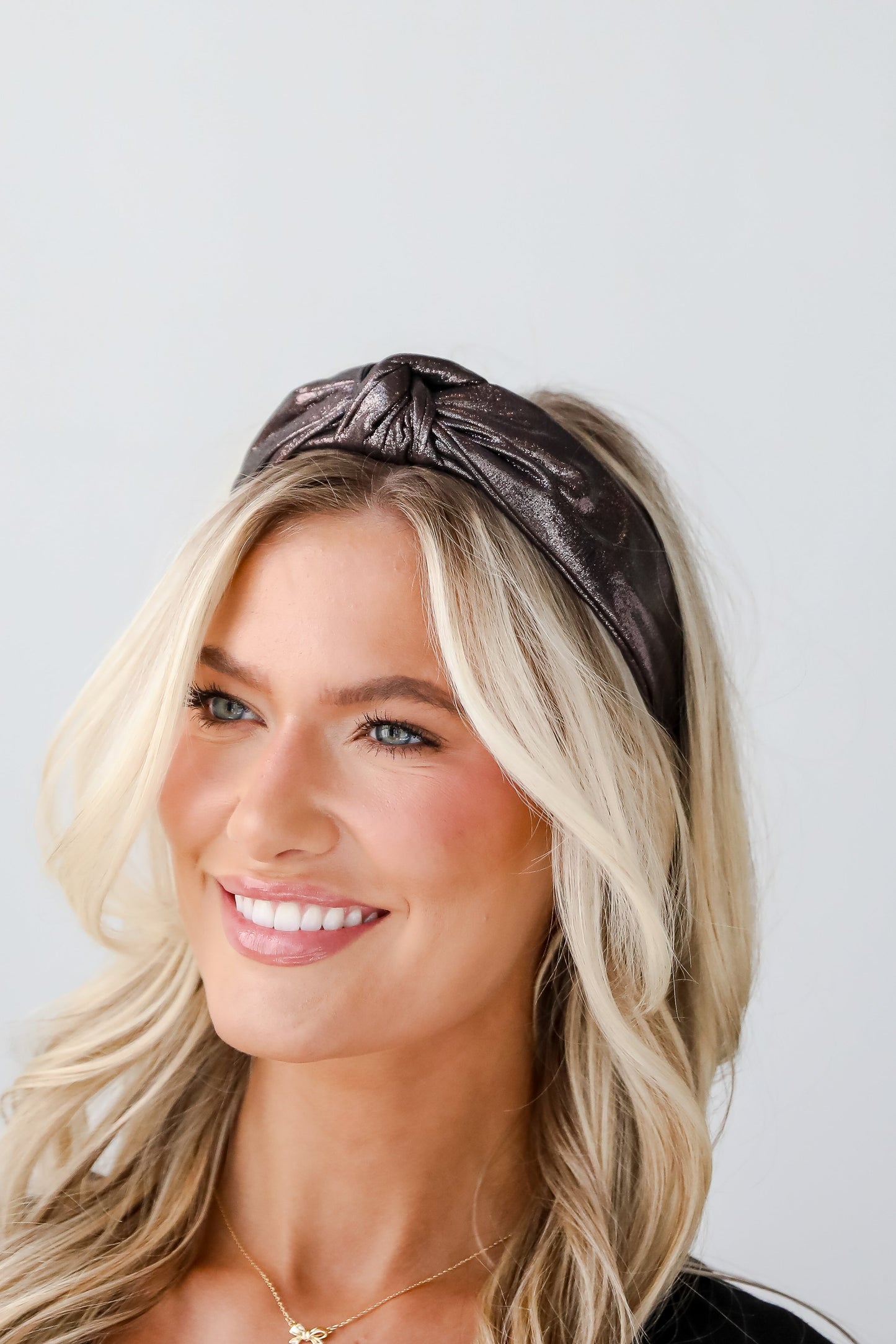 FINAL SALE - Glittering Element Metallic Knotted Headband