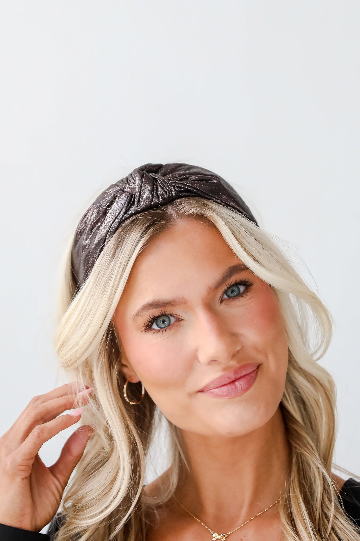 FINAL SALE - Glittering Element Metallic Knotted Headband