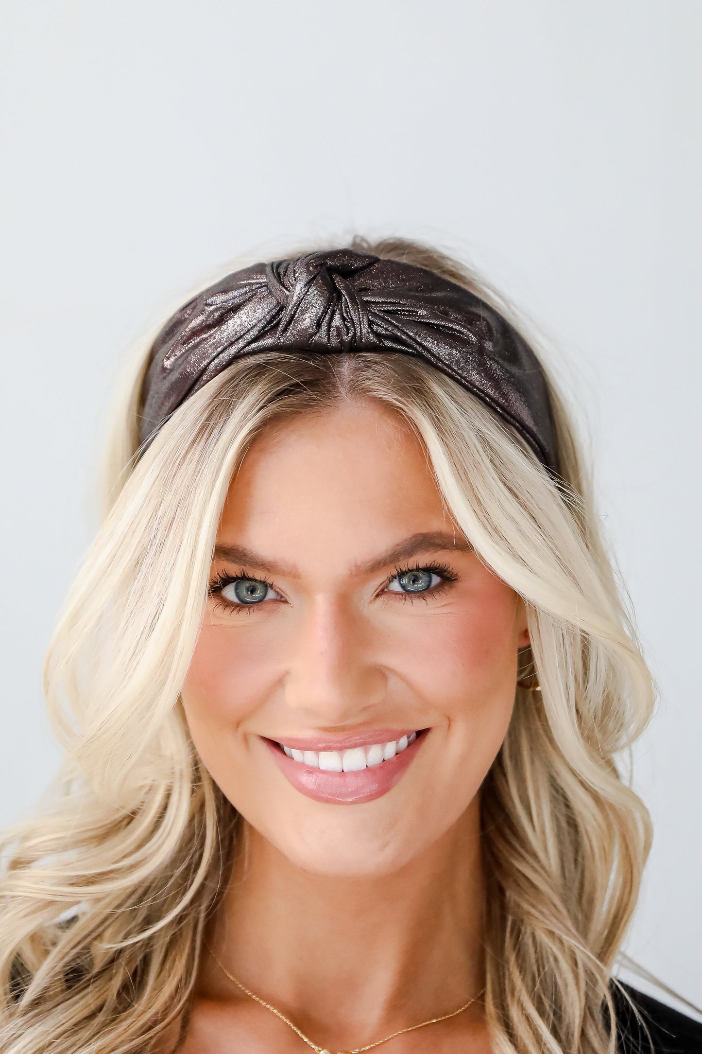 FINAL SALE - Glittering Element Metallic Knotted Headband