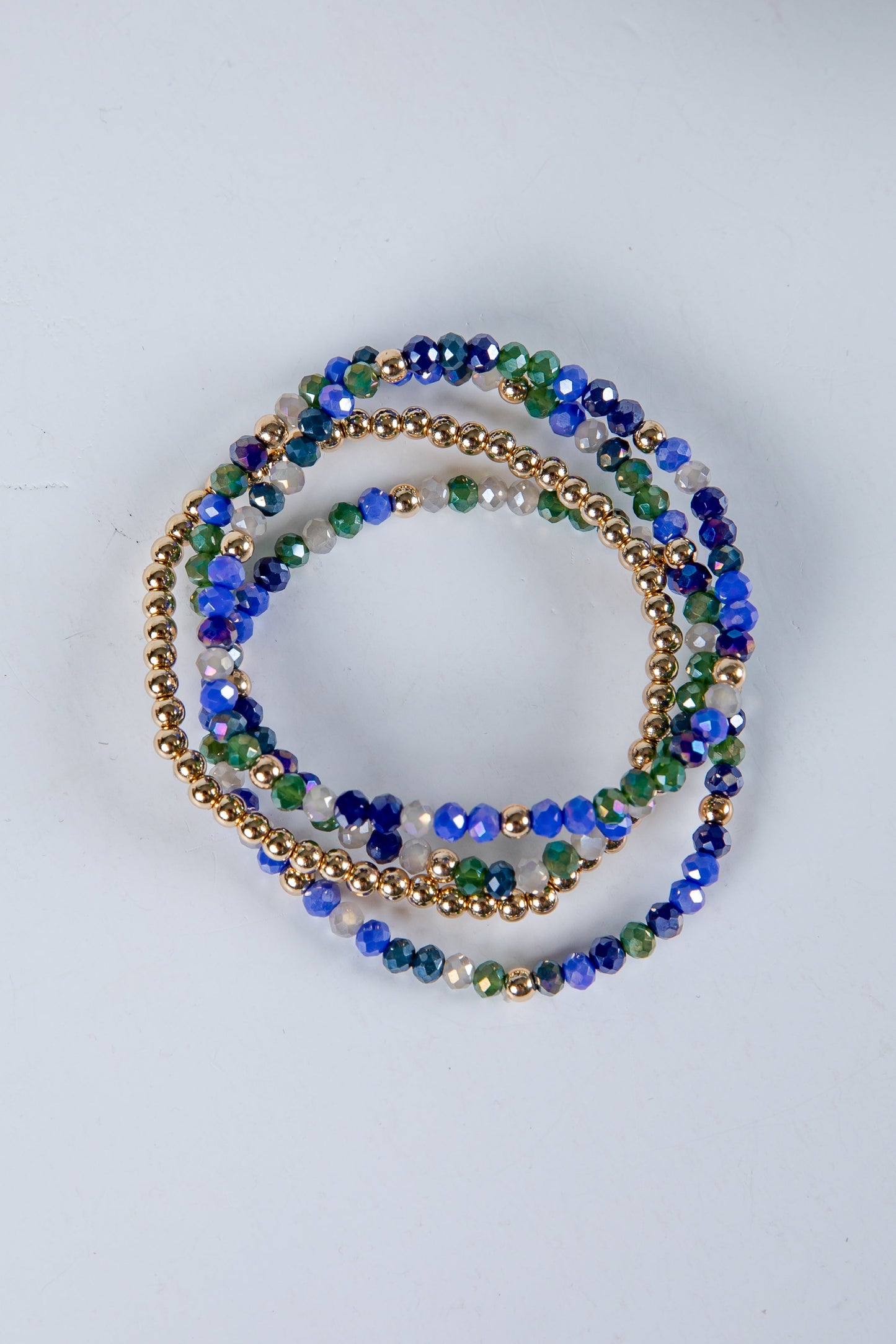 Amelia Blue Beaded Bracelet Set