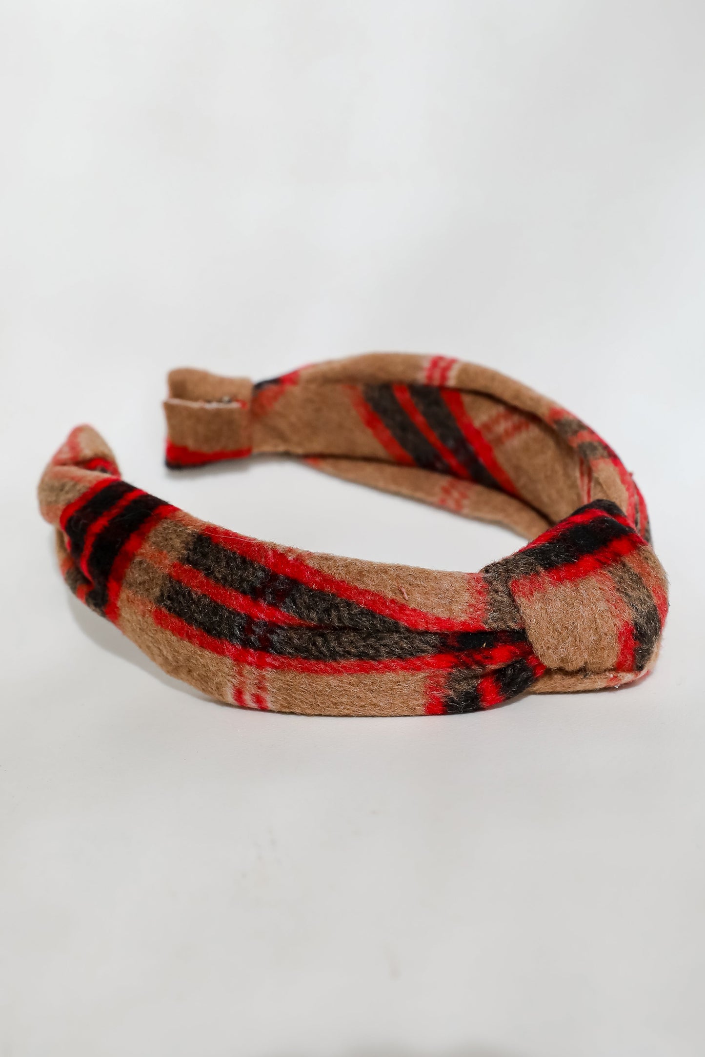 FINAL SALE - Precious Energy Plaid Knotted Headband