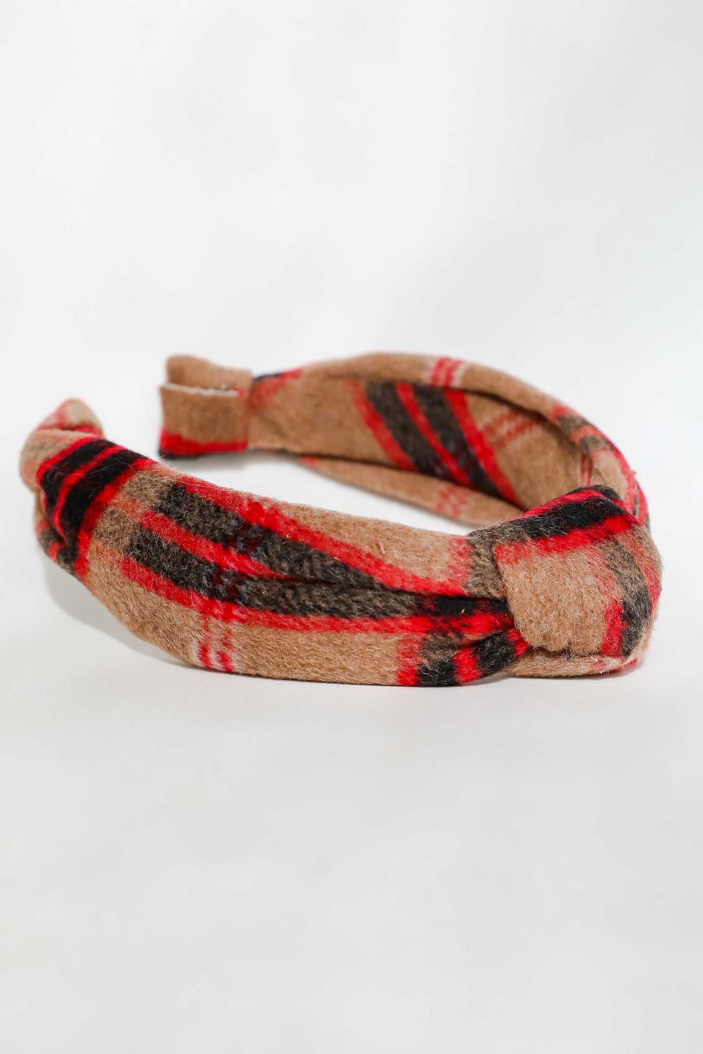 FINAL SALE - Precious Energy Plaid Knotted Headband