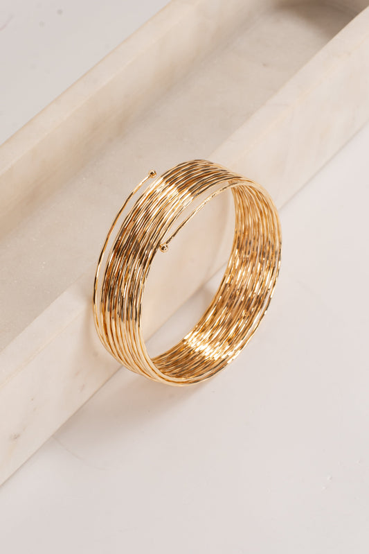 Rosie Gold Bangle Bracelet Set