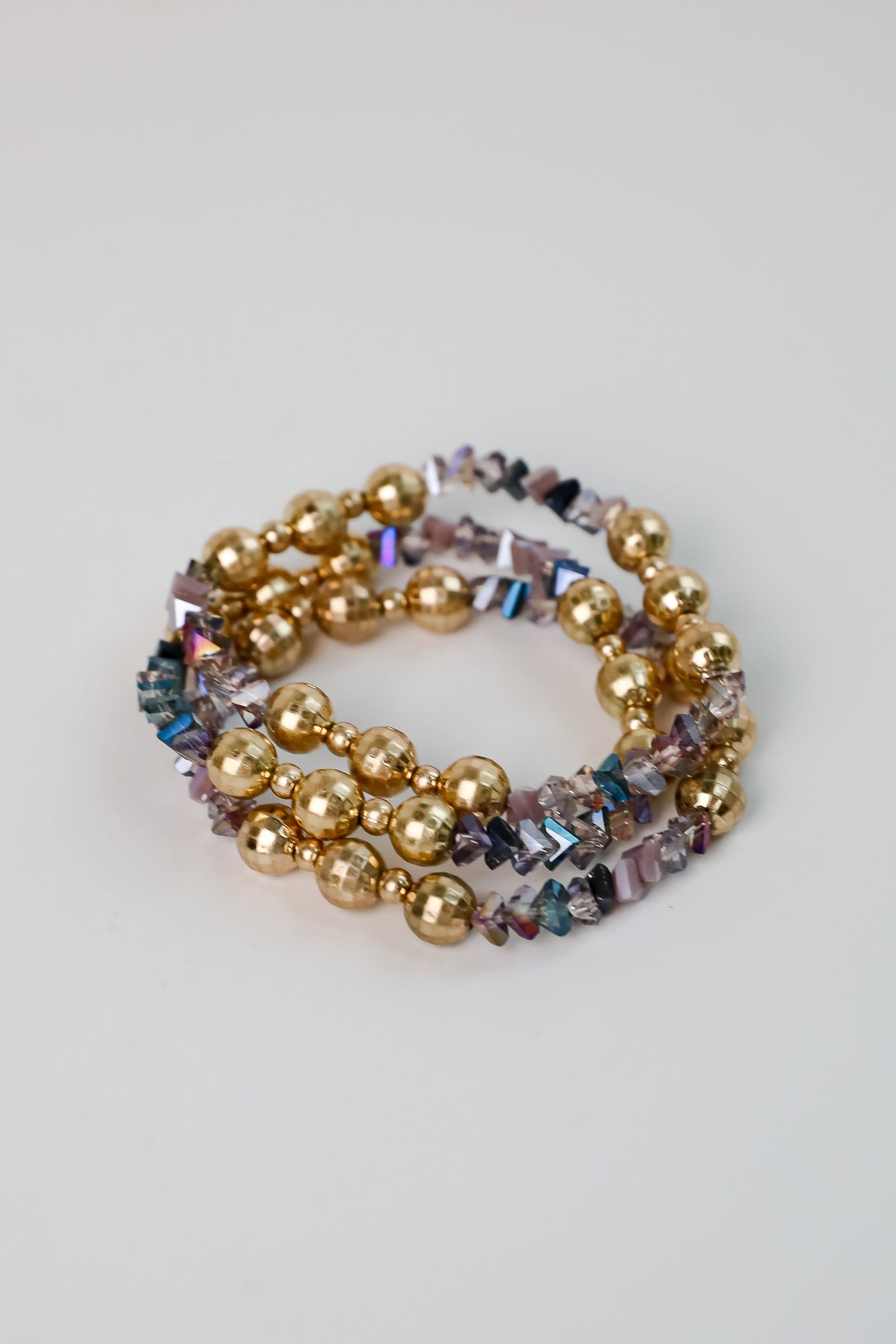 FINAL SALE - Alisha Gold Beaded Bracelet Set