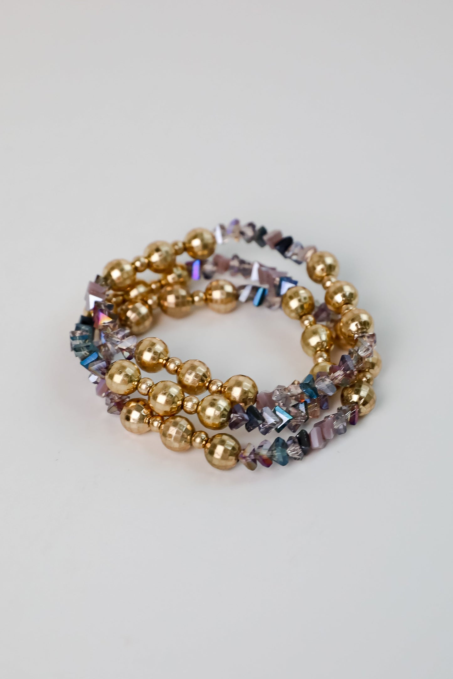 FINAL SALE - Alisha Gold Beaded Bracelet Set