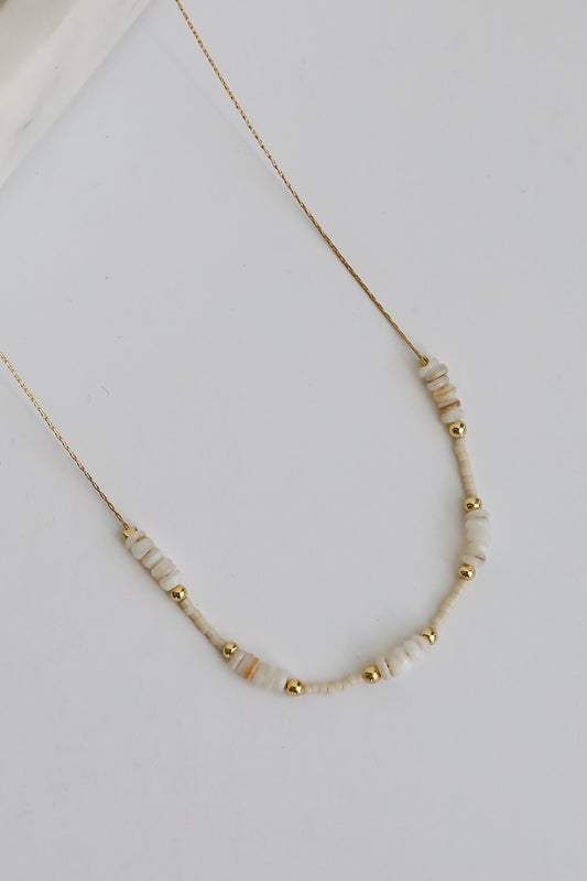 FINAL SALE - Ayla Gold Beaded Chain Necklace
