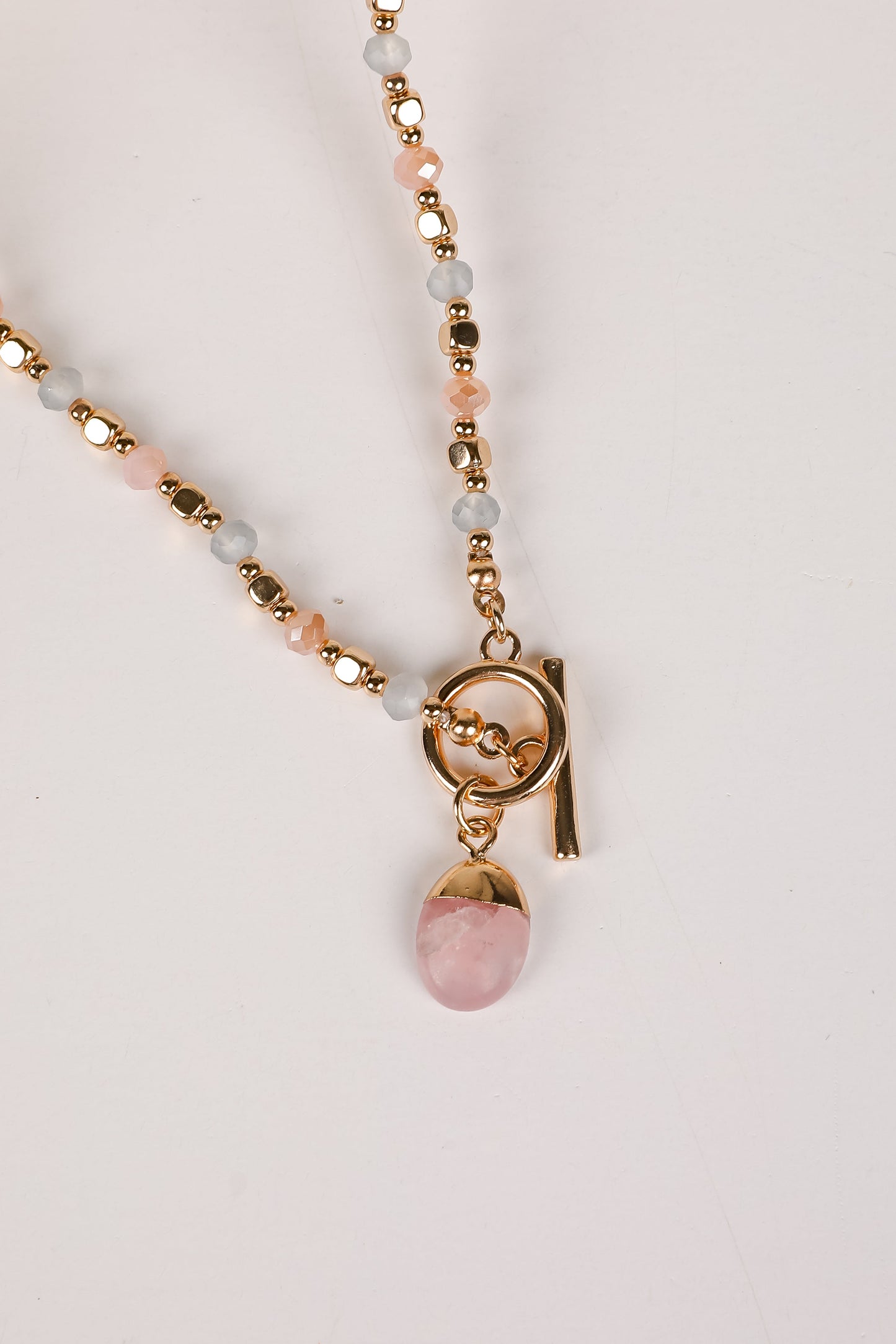 FINAL SALE - Kimberly Gold Beaded Necklace