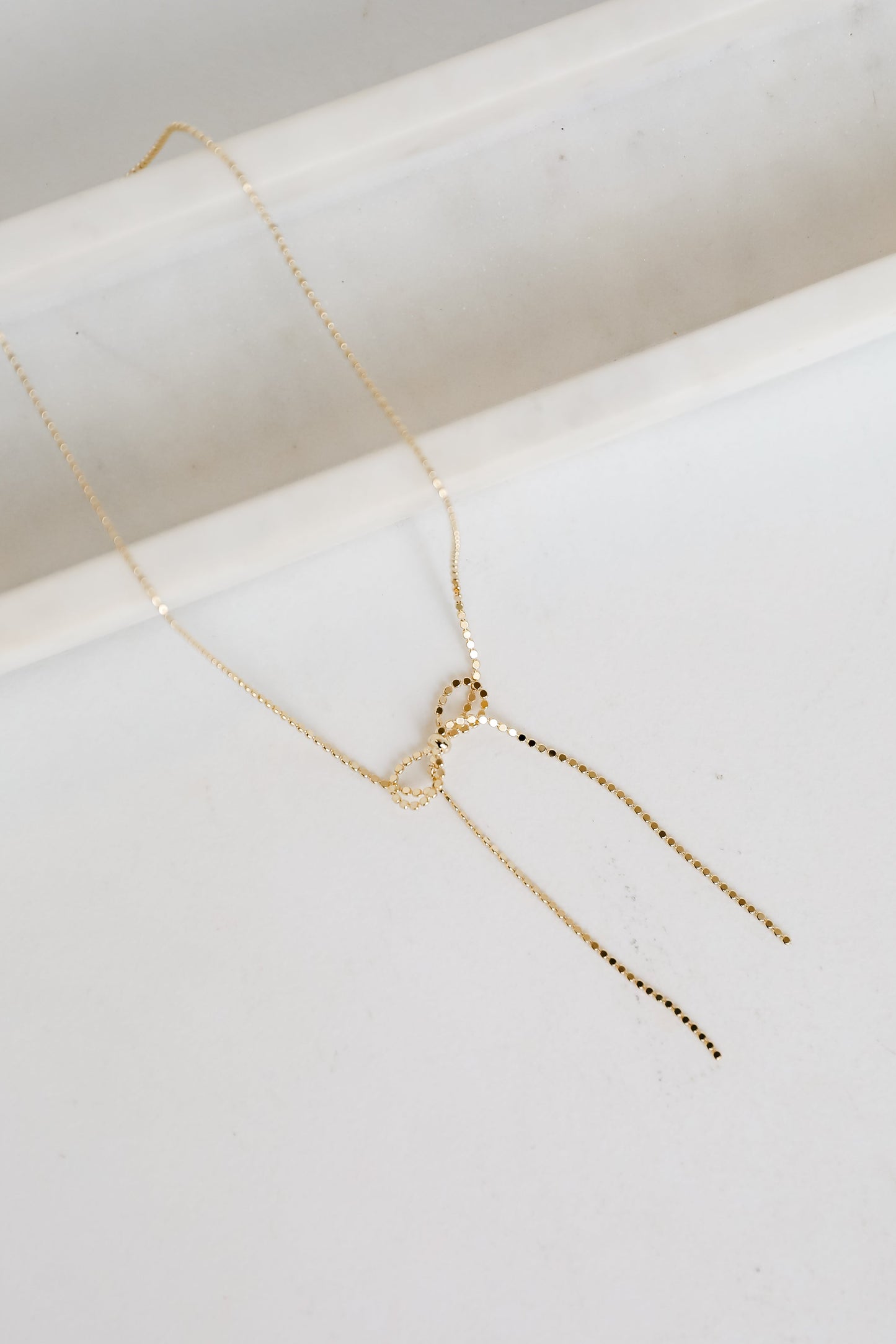 Penelope Gold Bow Chain Necklace