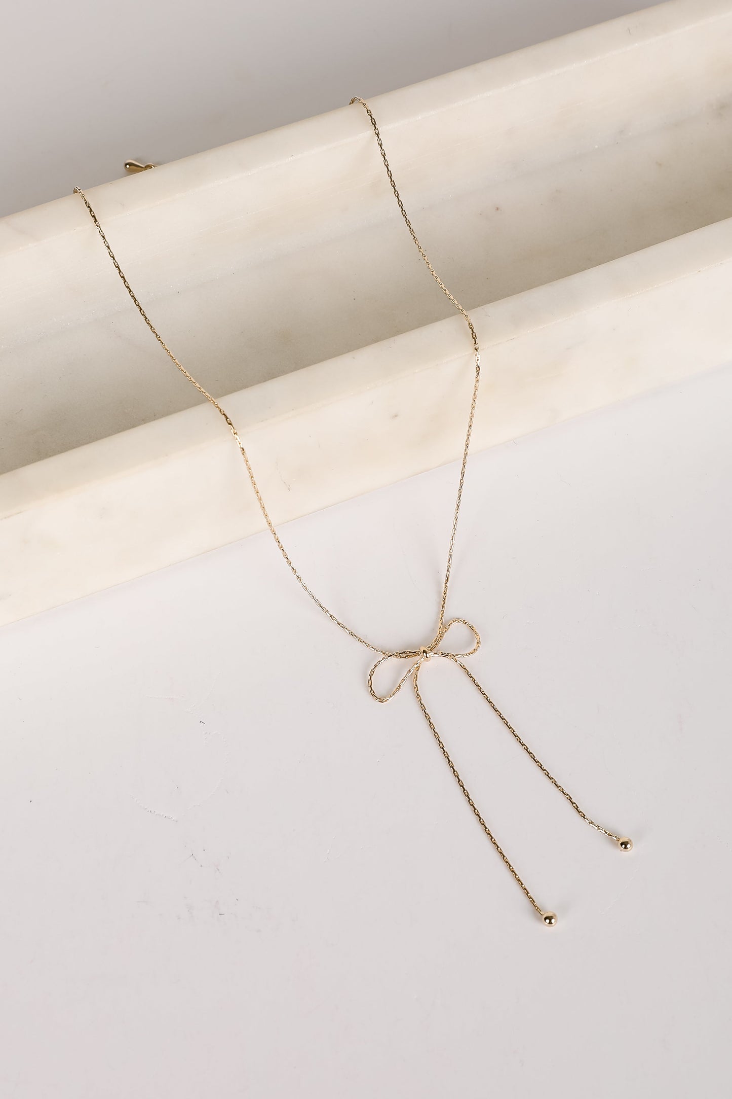 Nora Gold Bow Chain Necklace