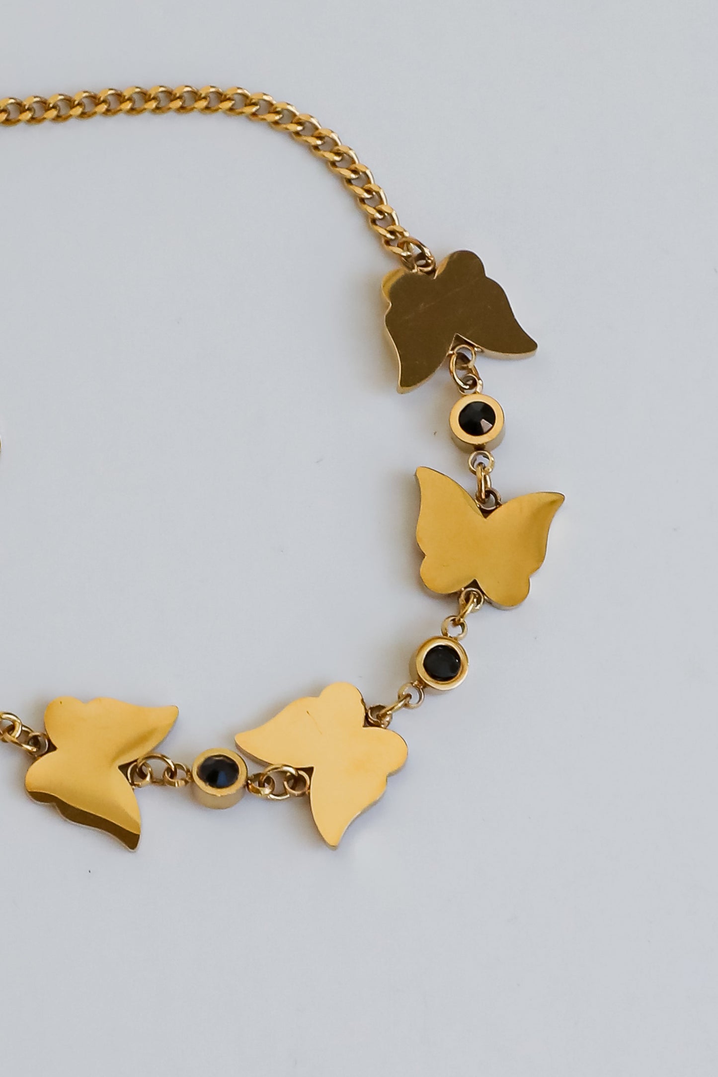 FINAL SALE - Kaia Gold Butterfly Charm Bracelet