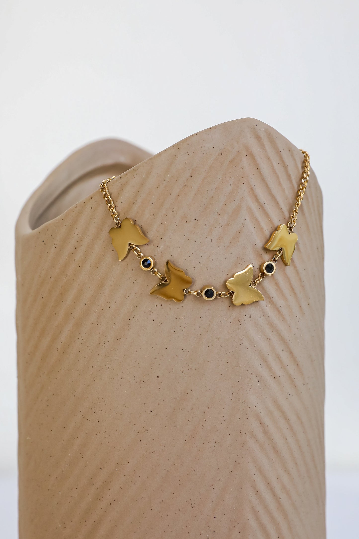 FINAL SALE - Kaia Gold Butterfly Charm Bracelet