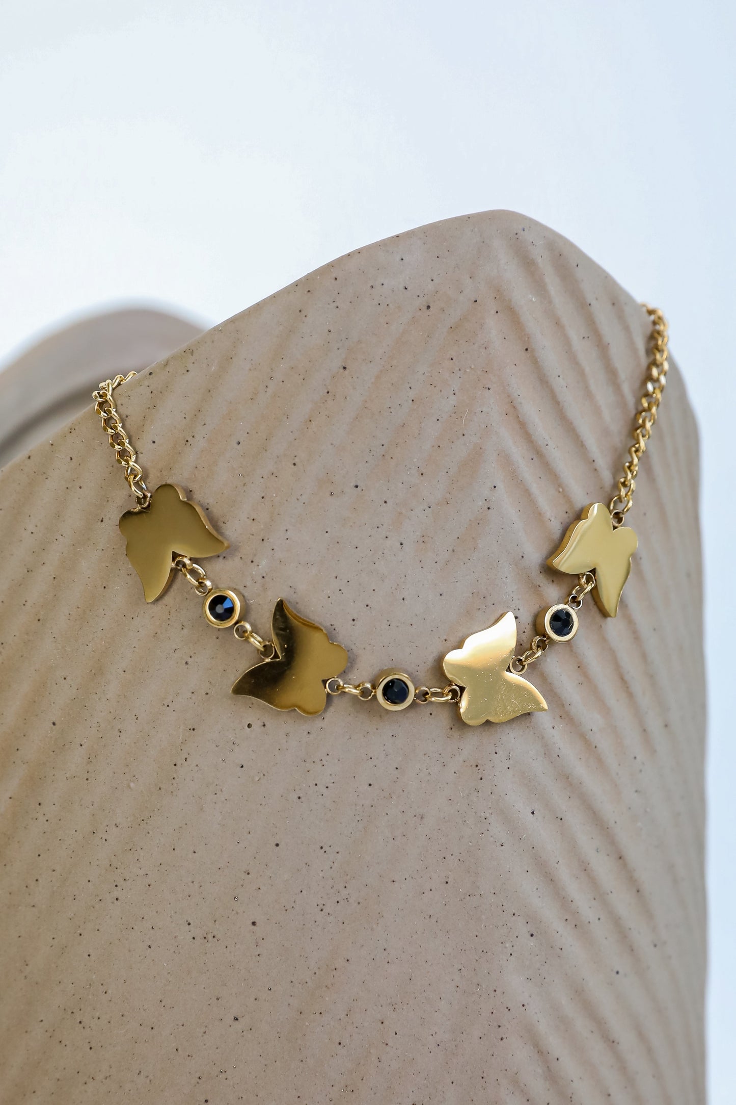 FINAL SALE - Kaia Gold Butterfly Charm Bracelet