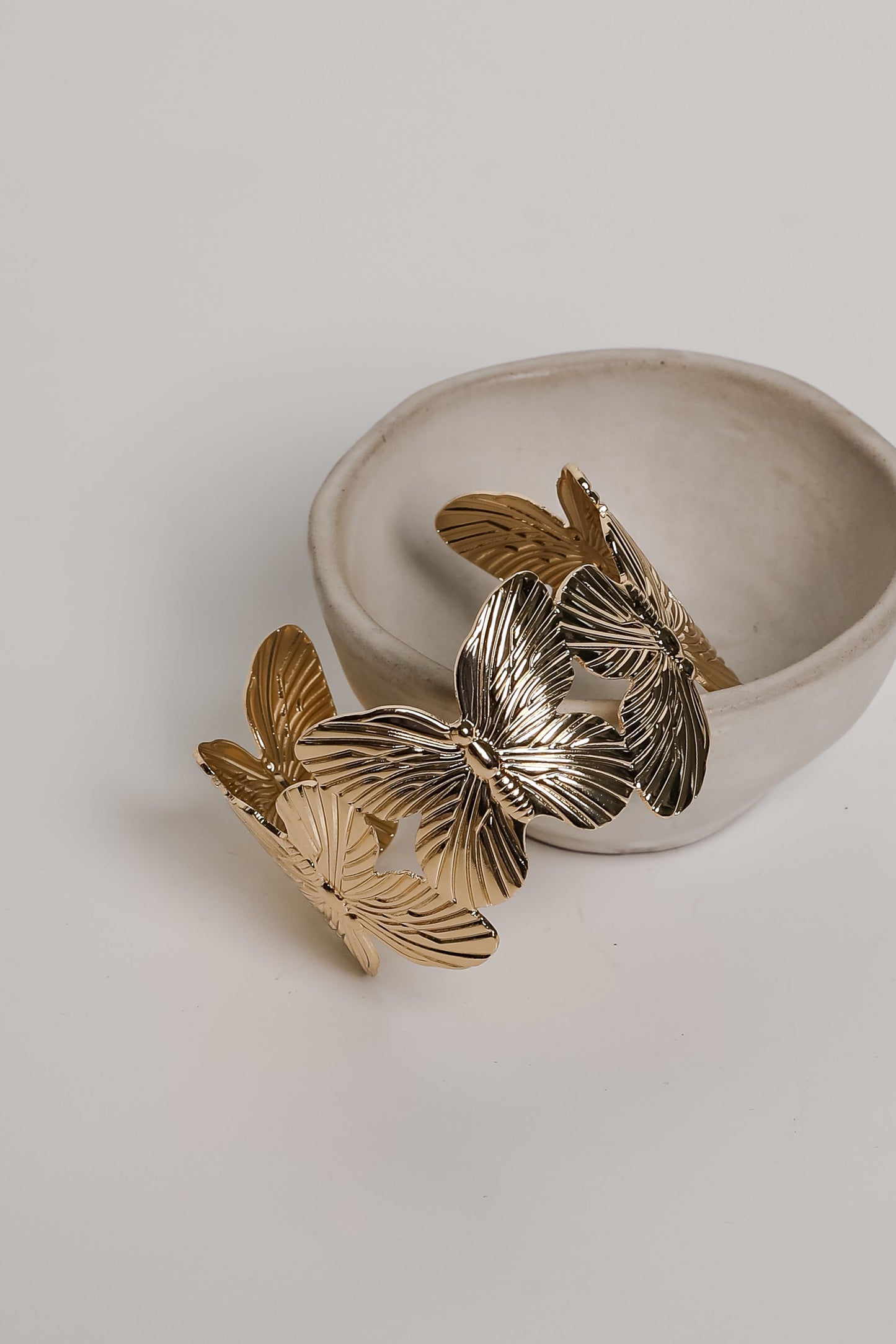 Alice Gold Butterfly Cuff Bracelet