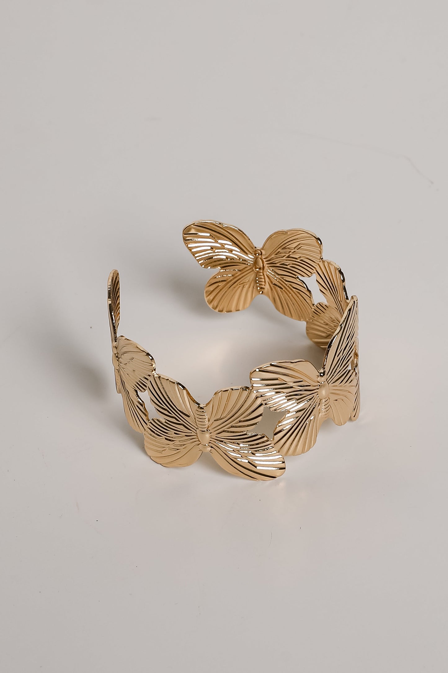 Alice Gold Butterfly Cuff Bracelet