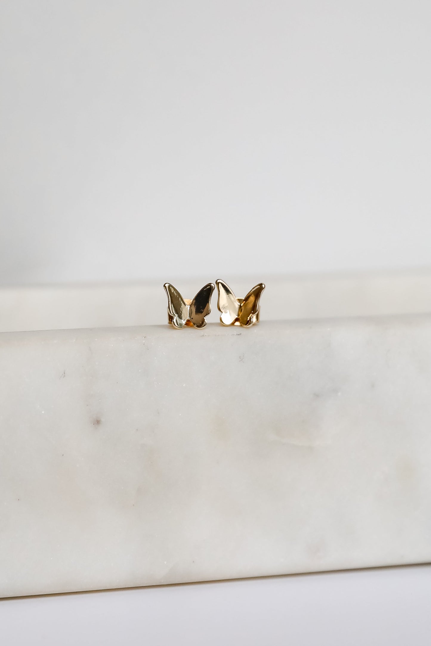 Phoebe Gold Butterfly Stud Earrings