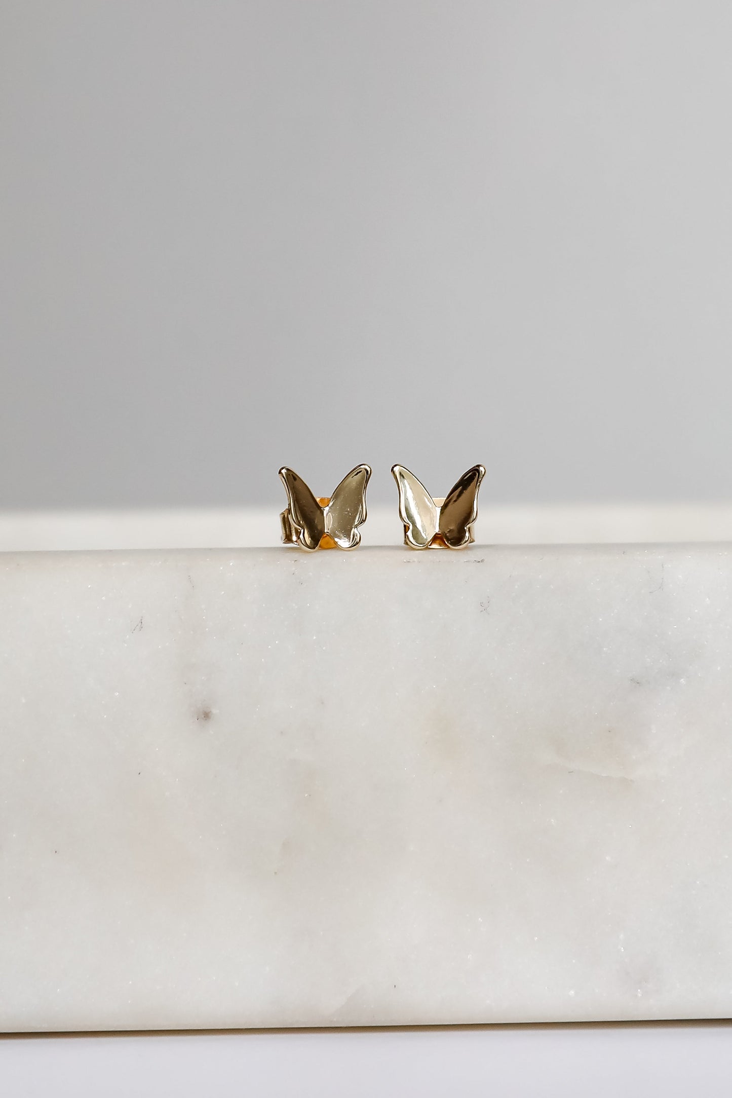 Phoebe Gold Butterfly Stud Earrings