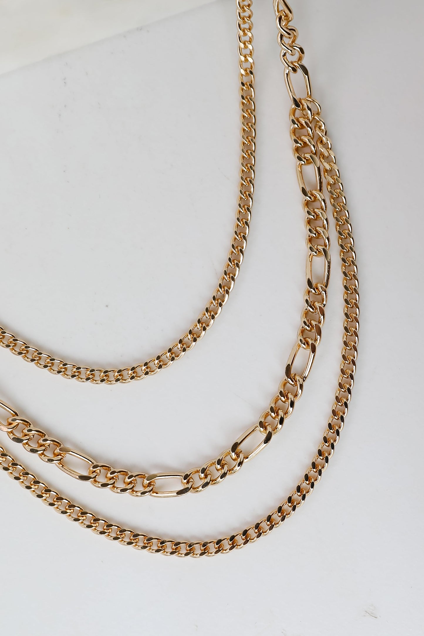 FINAL SALE - Quinn Gold Layered Chain Necklace