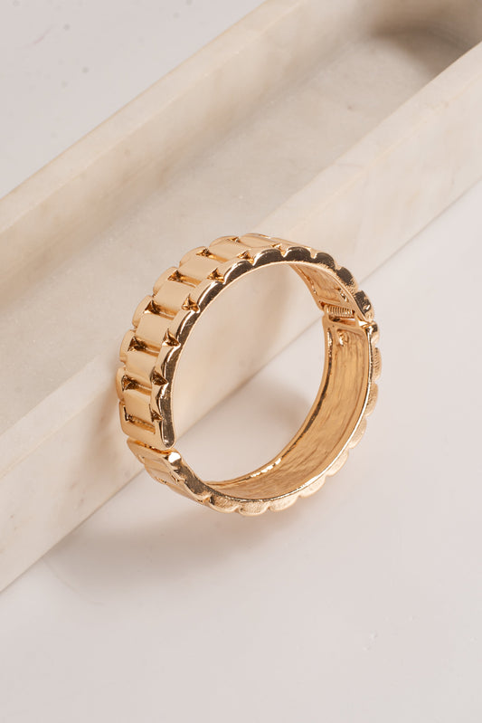 Kylie Gold Chainlink Bangle Bracelet