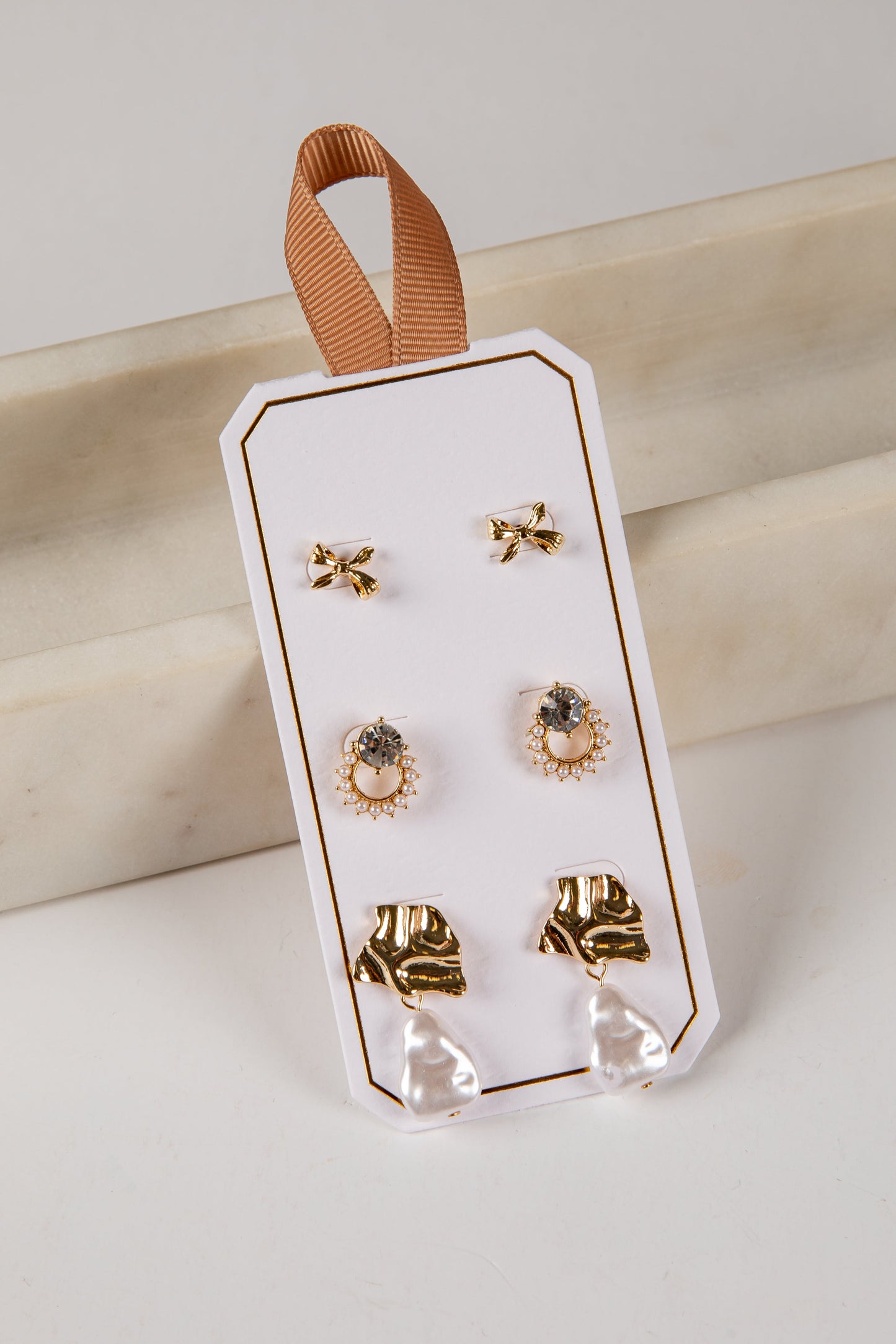 Reece Gold Earring Set