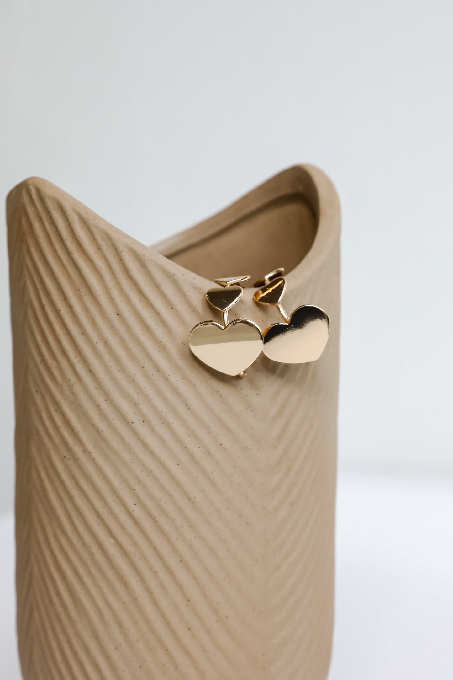 Remi Gold Heart Hoop Earrings