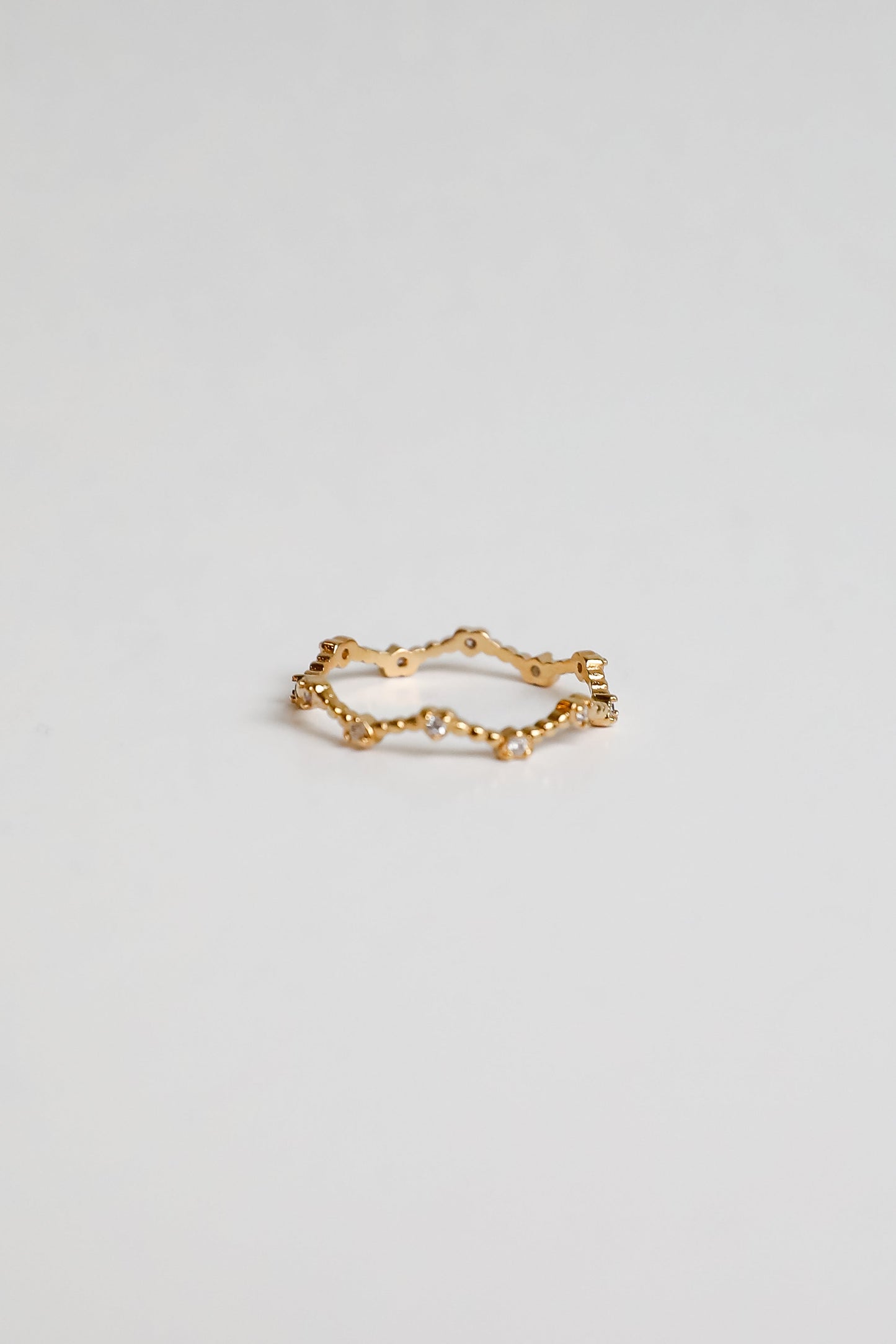FINAL SALE - Everleigh Gold Rhinestone Heart Ring