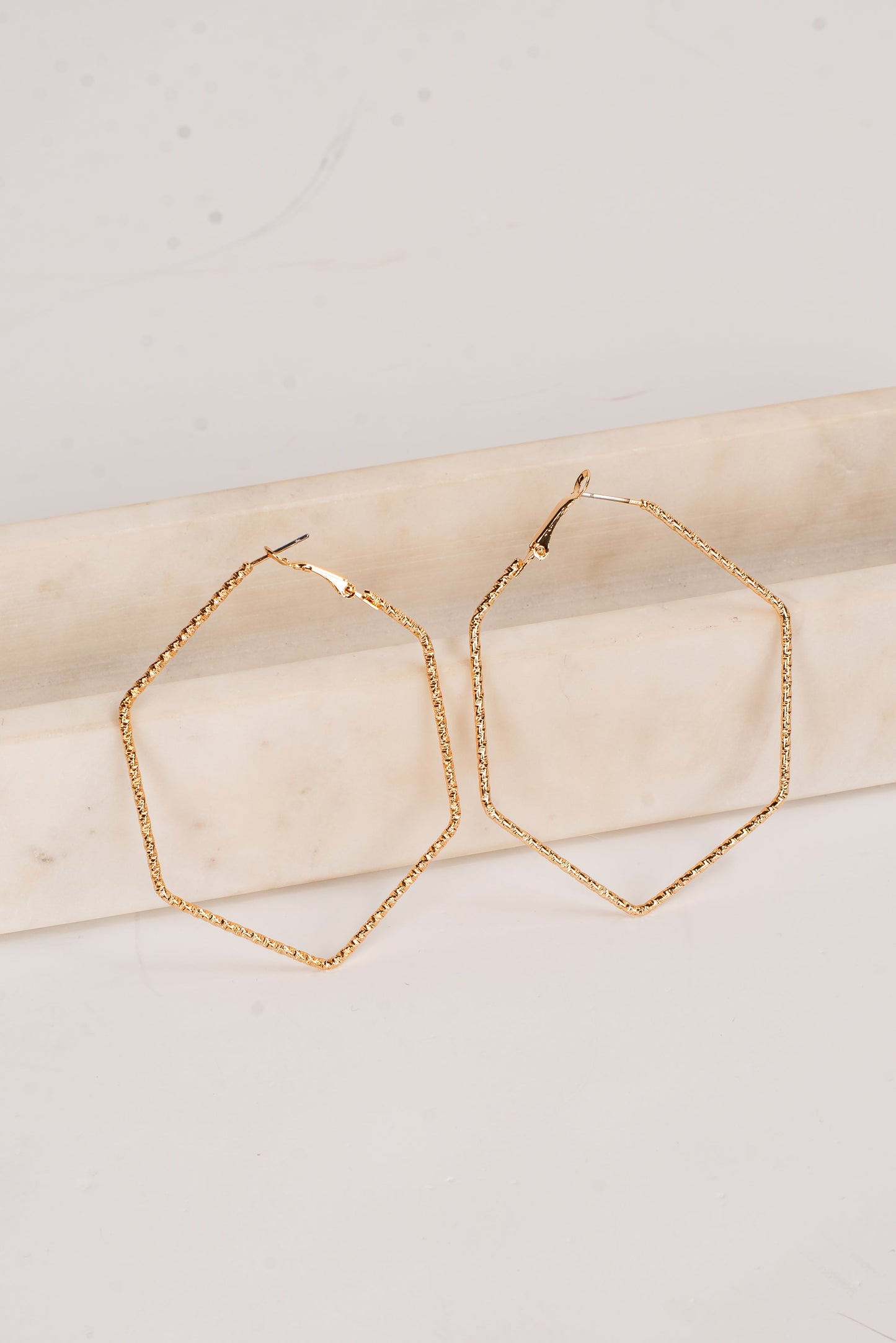 Heidi Hexagon Hoop Earrings