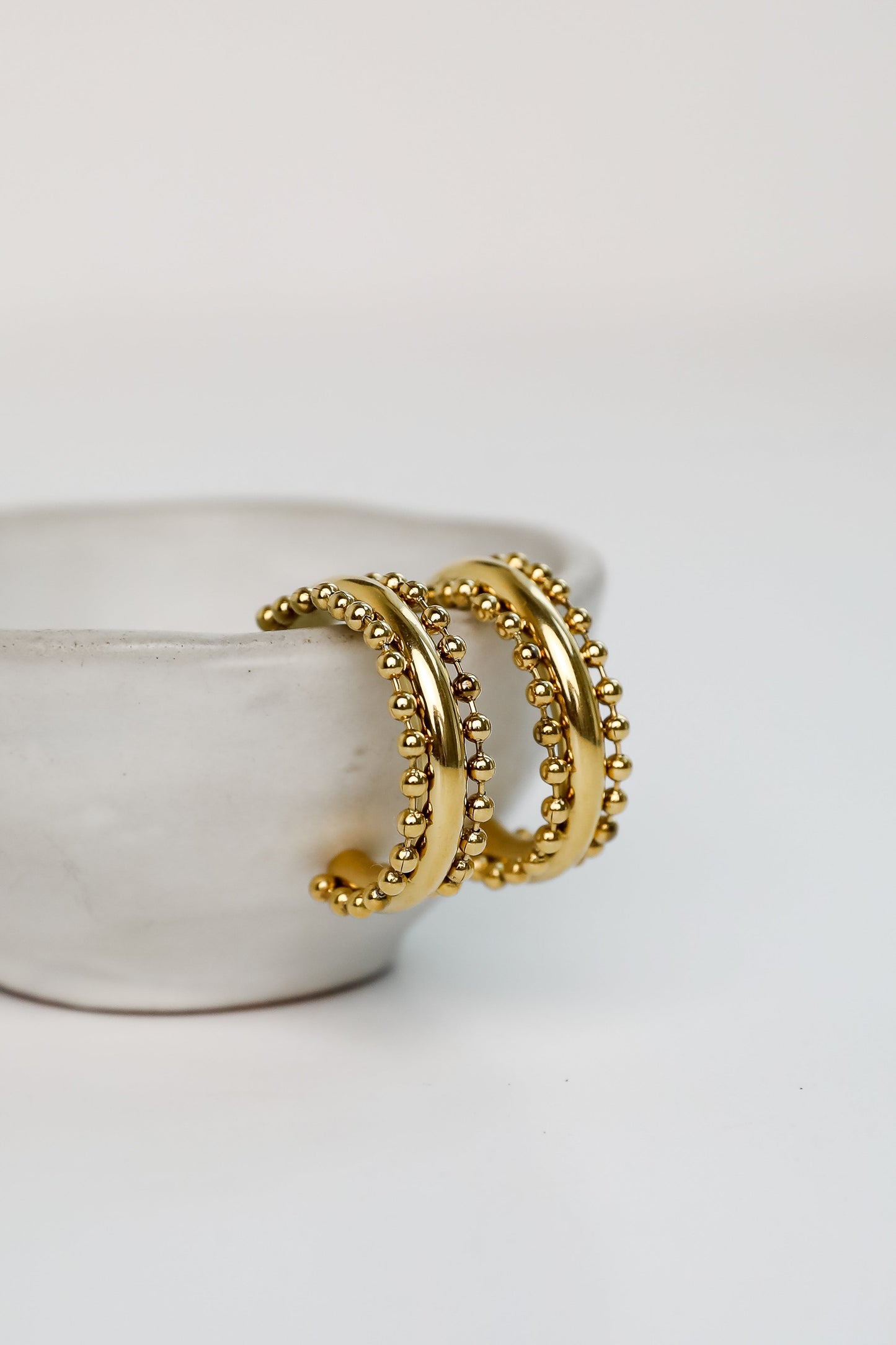 FINAL SALE - Paige Gold Hoop Earrings