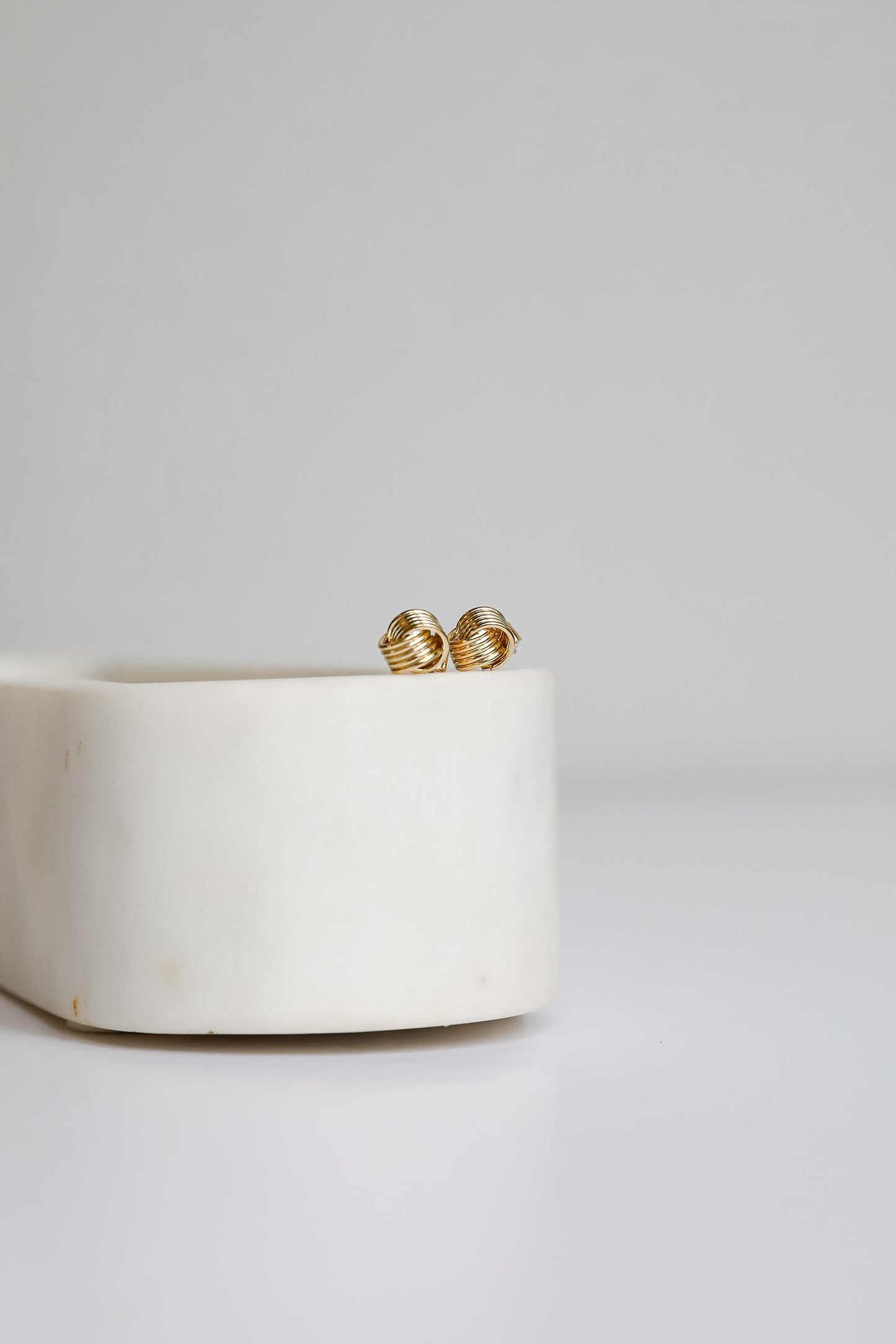 Skylar Gold Knot Stud Earrings