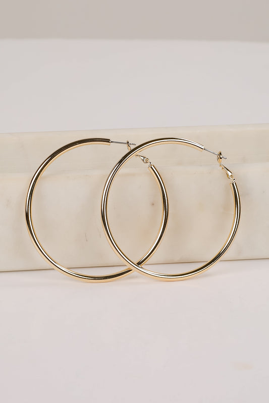 Samantha Gold Hoop Earrings