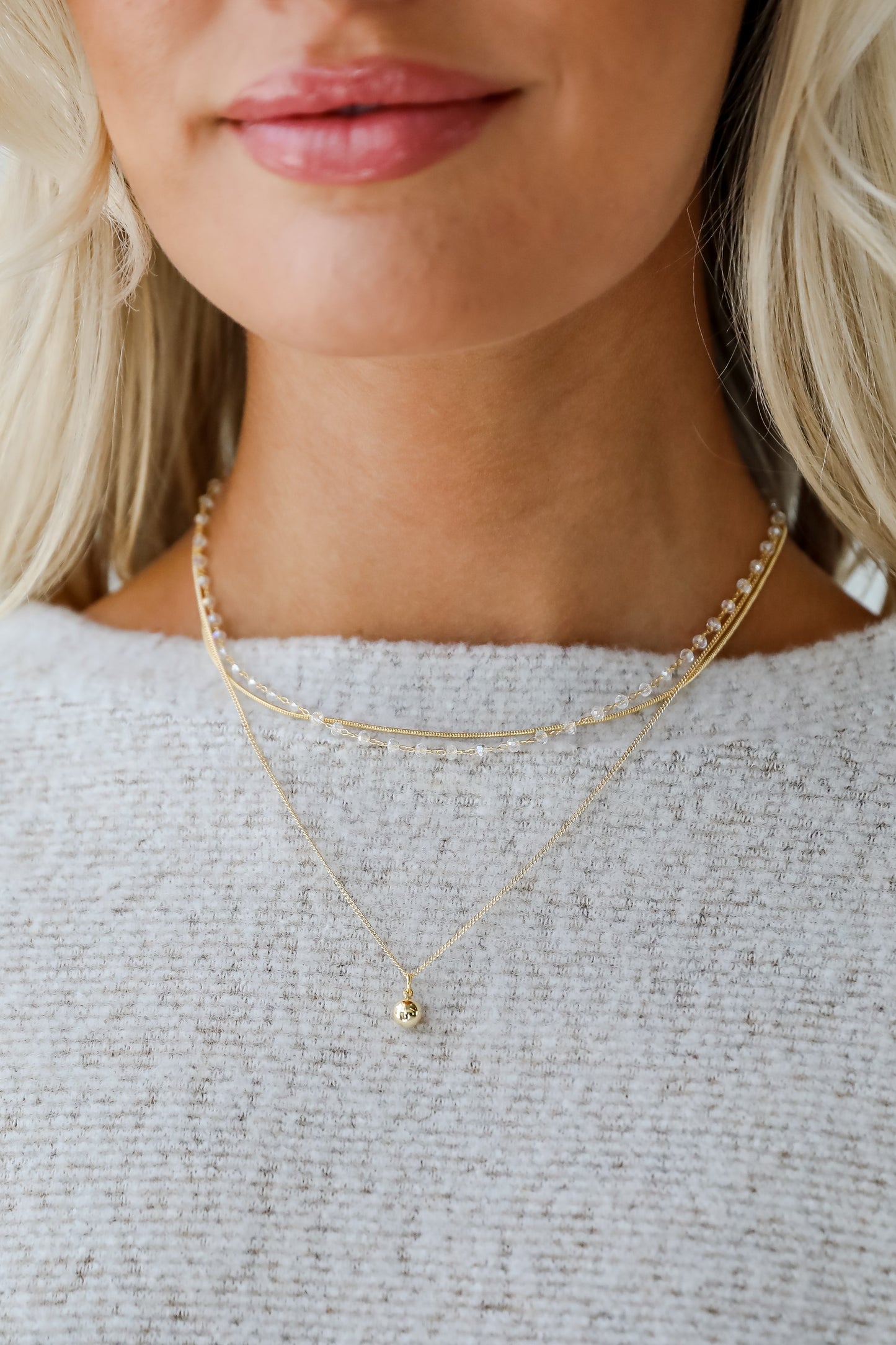 FINAL SALE - Reagan Layered Chain Necklace