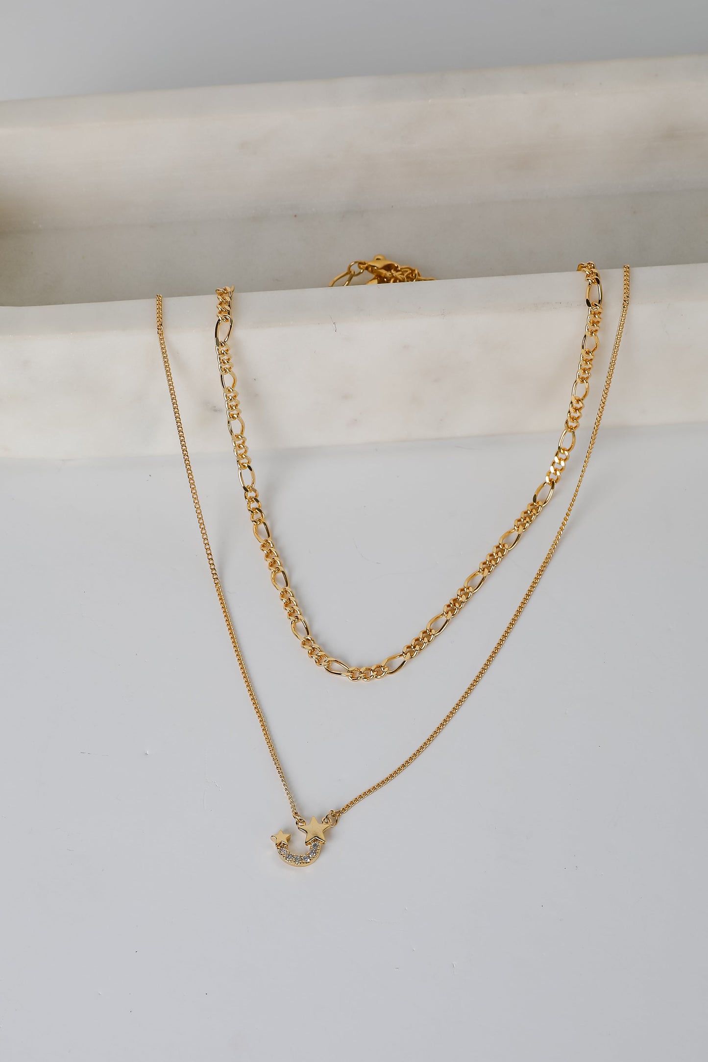 Hazel Gold Layered Chain Necklace