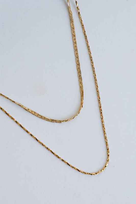 Hadley Gold Layered Chain Necklace