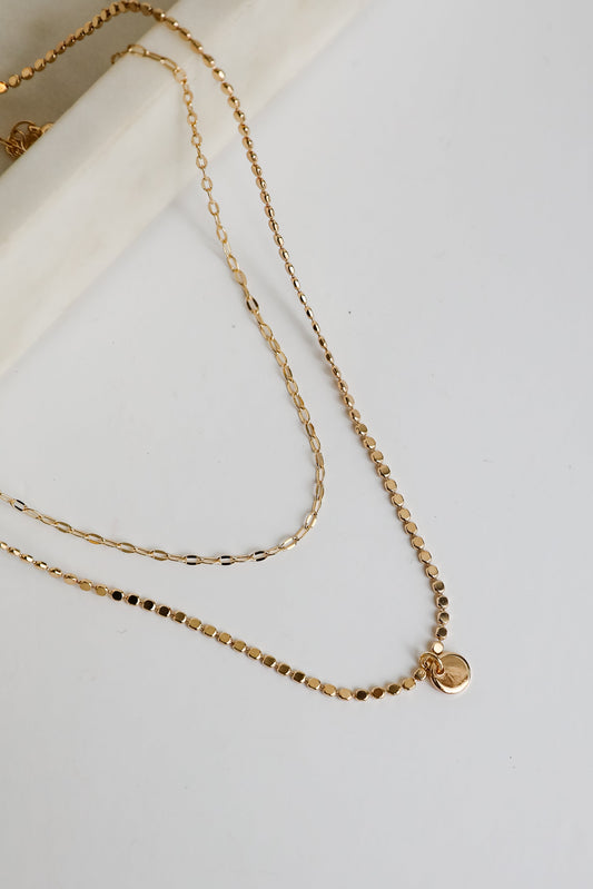 FINAL SALE - Brooke Gold Layered Chain Necklace