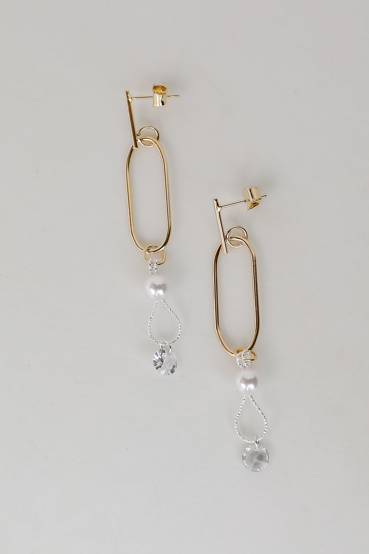 FINAL SALE - Michelle White Pearl Drop Earrings
