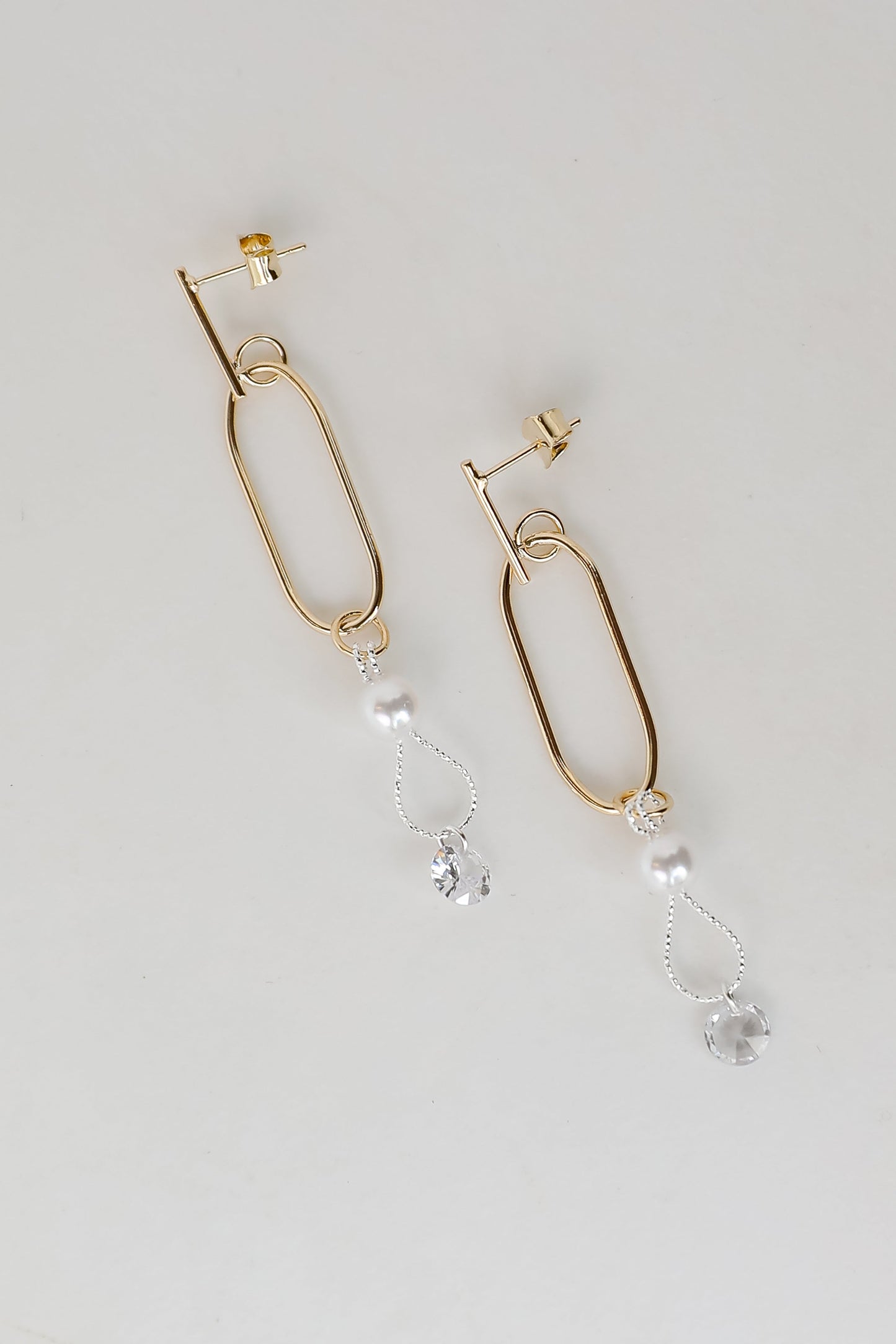 FINAL SALE - Michelle White Pearl Drop Earrings