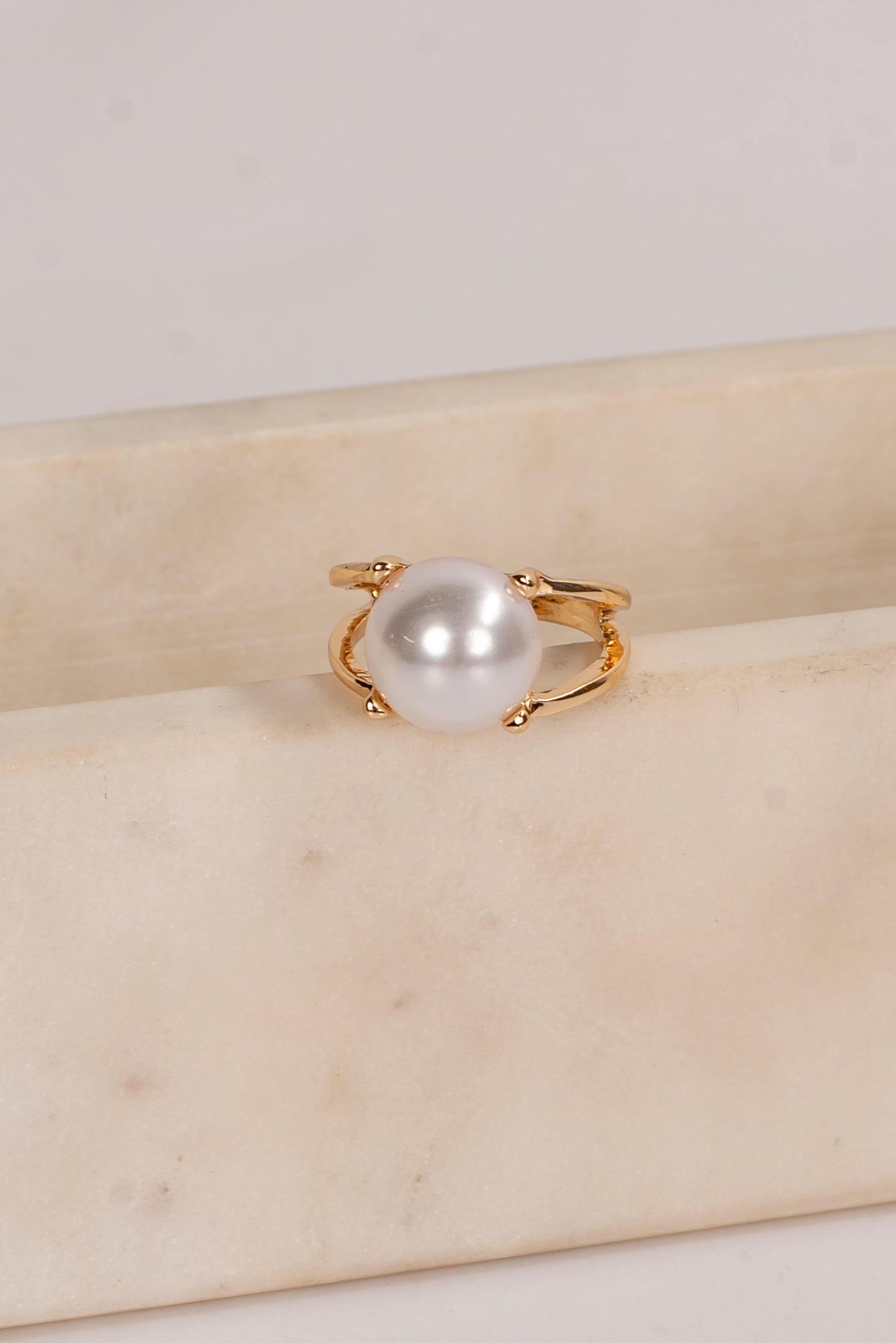Mallory Gold Pearl Ring