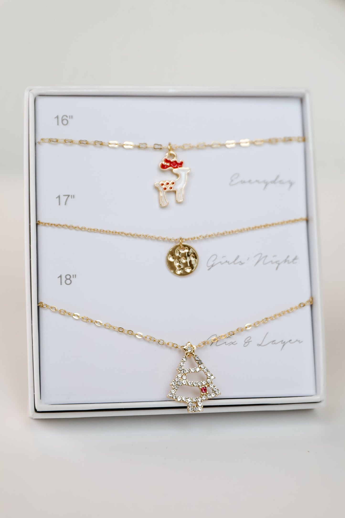 FINAL SALE - Holly Gold Necklace Set