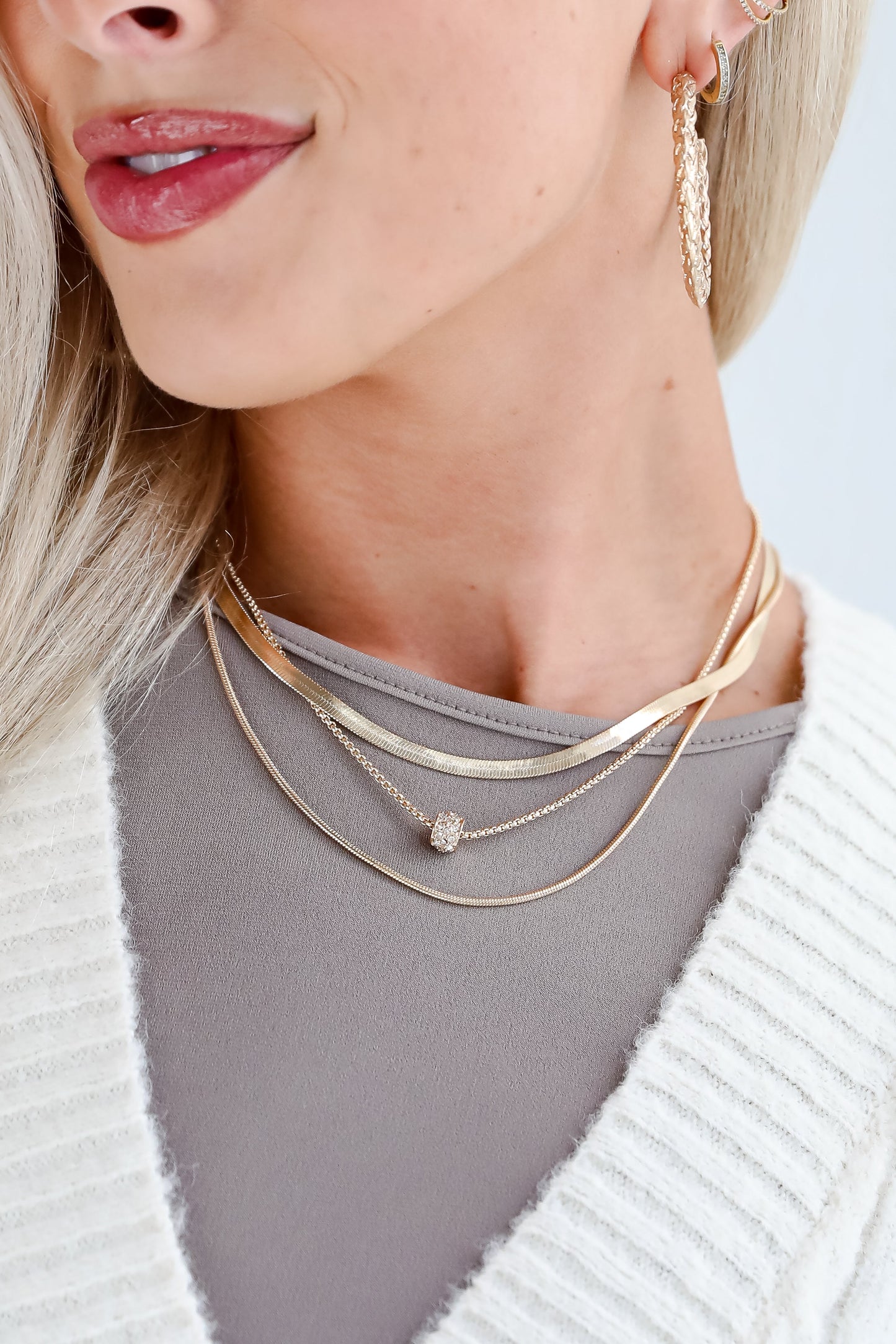 FINAL SALE - Willow Gold Layered Chain Necklace