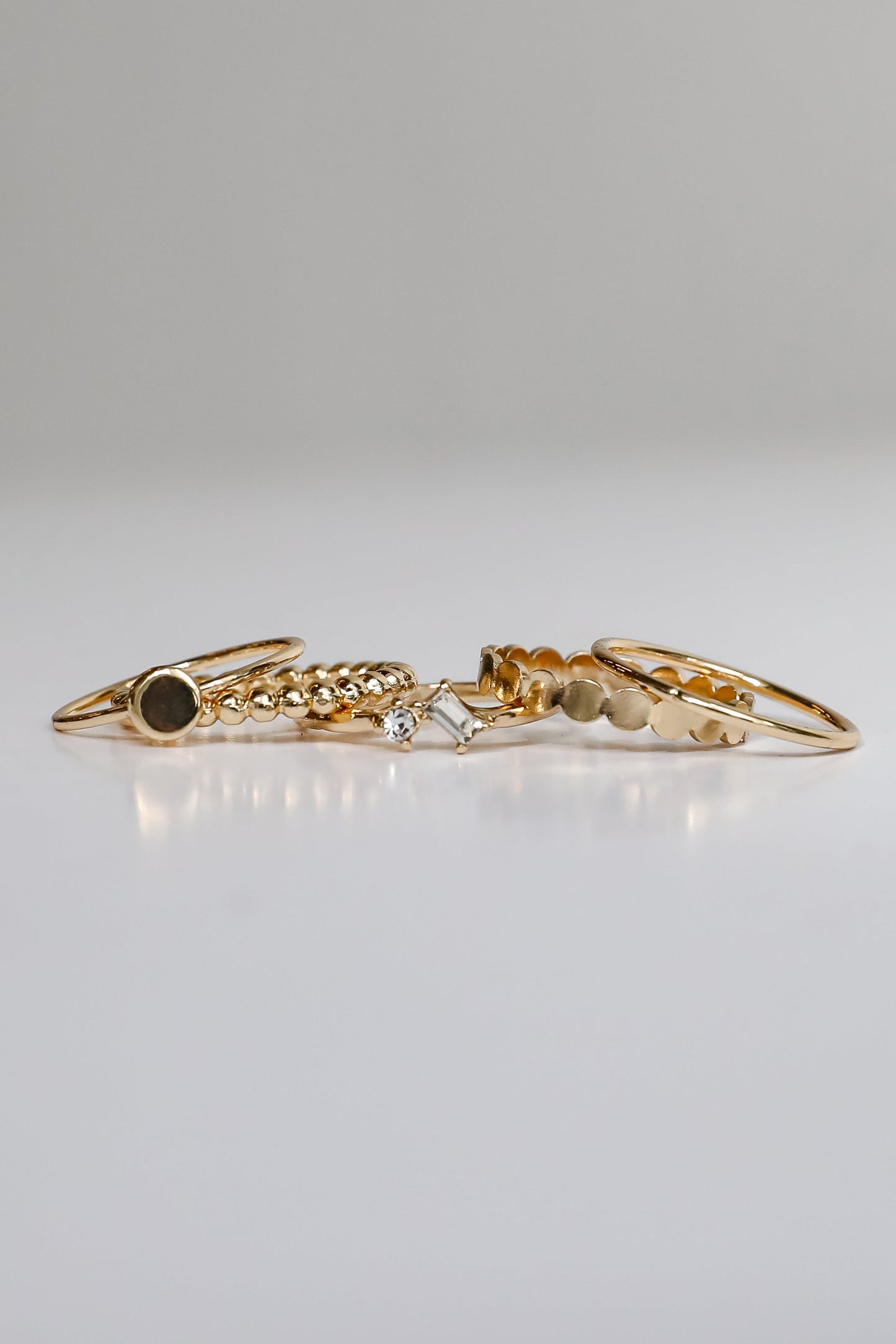 Zoe Gold Ring Set