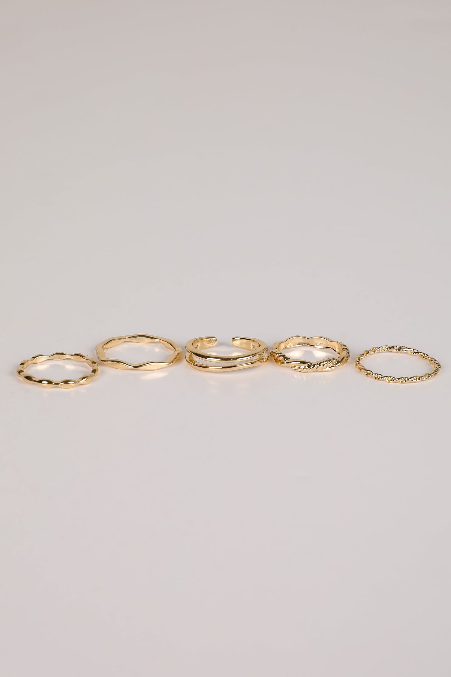 Hanna Gold Ring Set