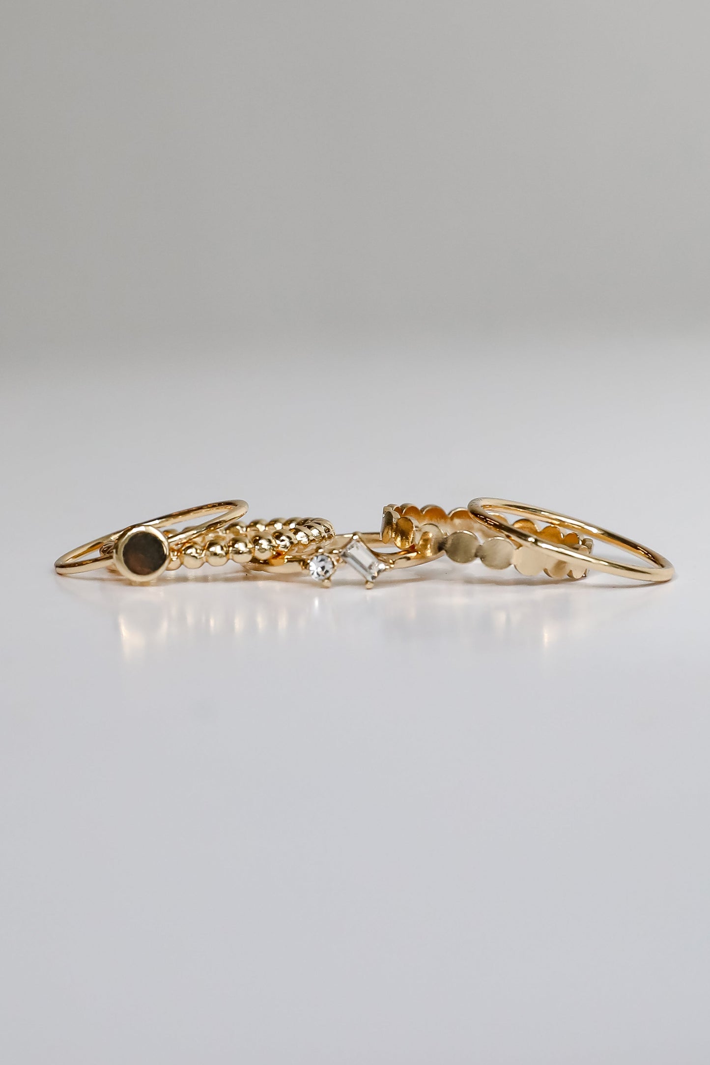 Zoe Gold Ring Set