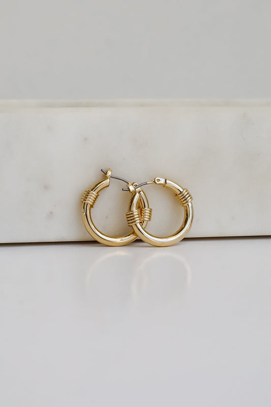 Emilee Gold Hoop Earrings