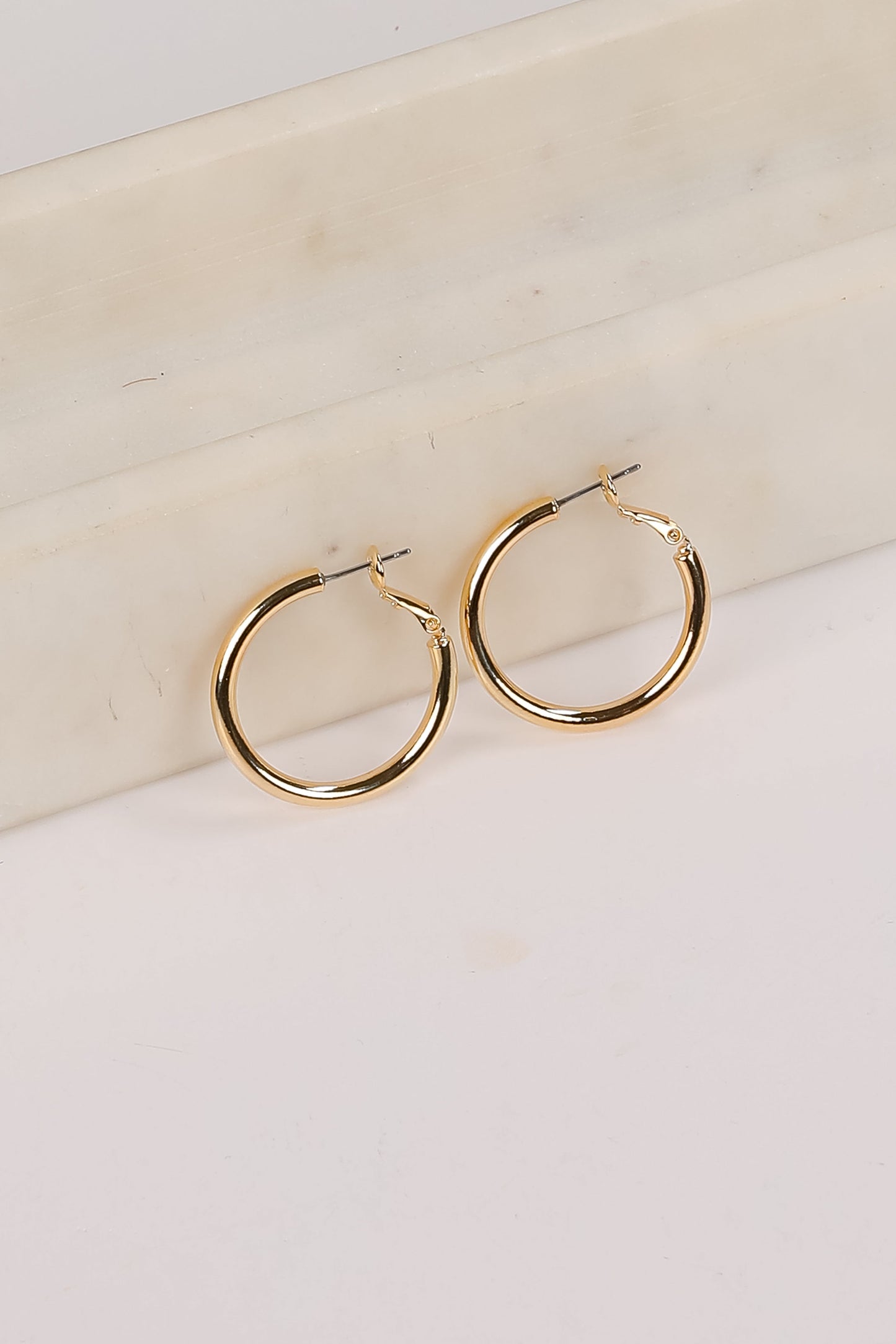 Rachel Gold Hoop Earrings