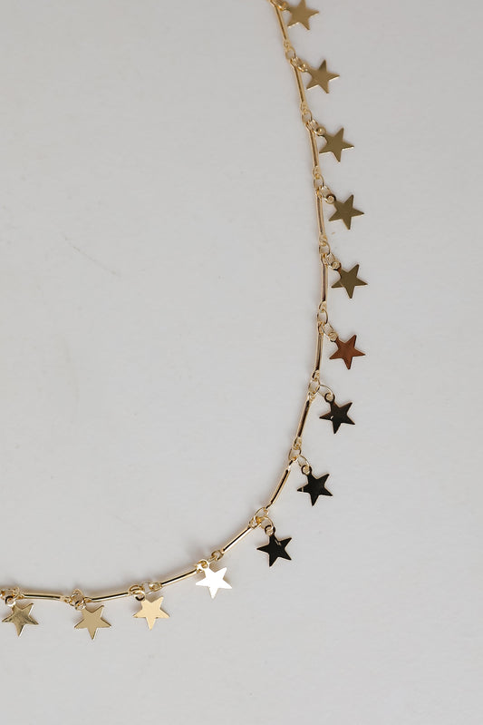 FINAL SALE - Zoey Gold Star Charm Necklace