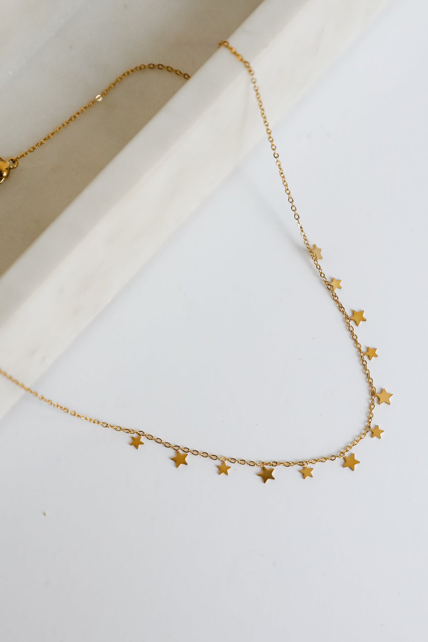 Elise Gold Star Charm Necklace