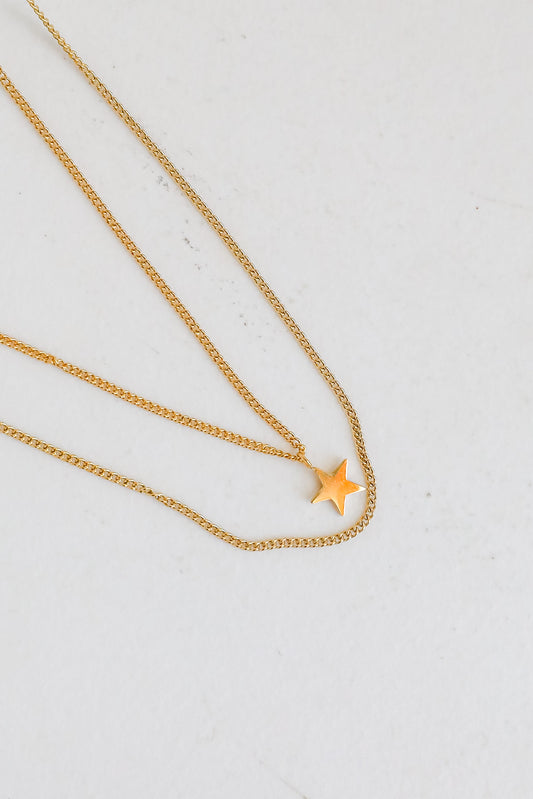 FINAL SALE - Alice Star Charm Layered Necklace
