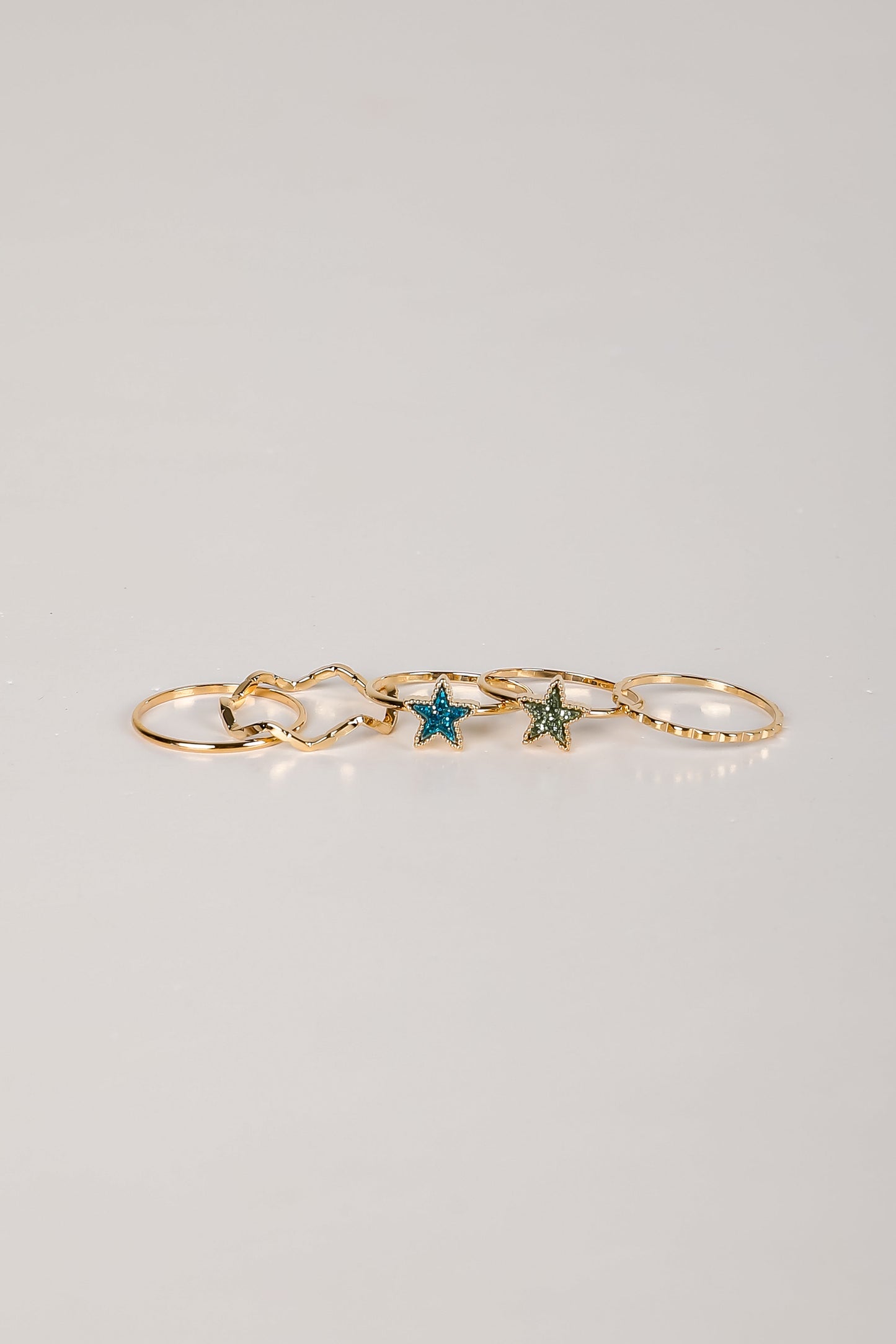 Erin Gold Star Ring Set