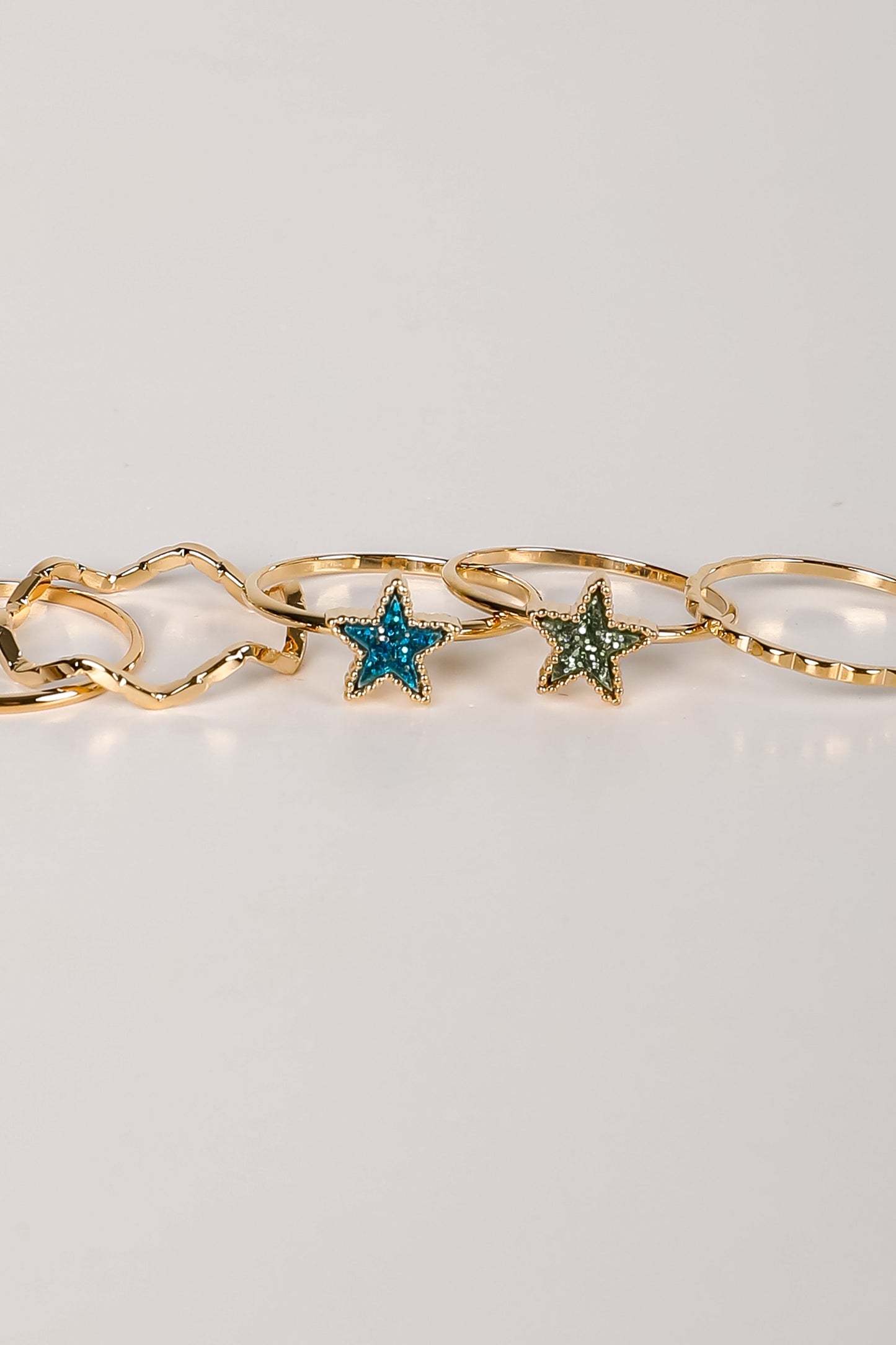 Erin Gold Star Ring Set